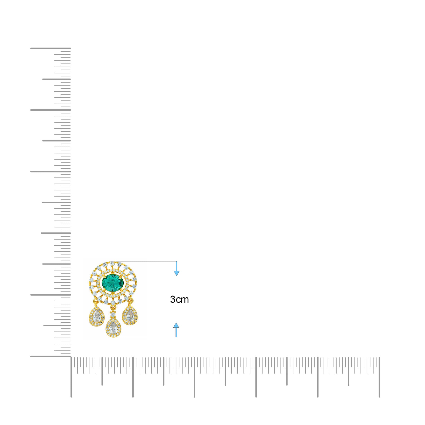 STONE PENDANT WITH STUD PMSLT5WLG-003, PMSHST61WLG-082