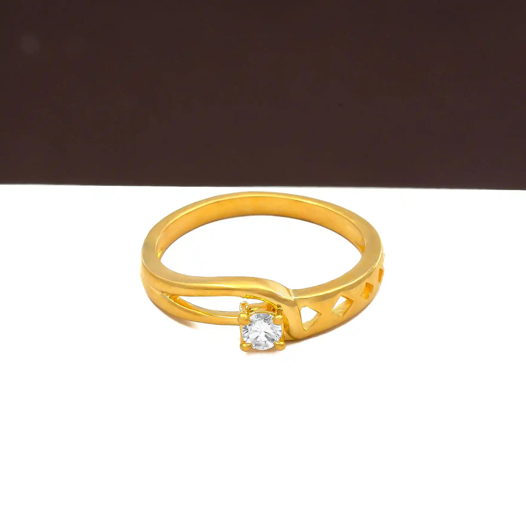 GOLDEN STONE RING PSR222W-021