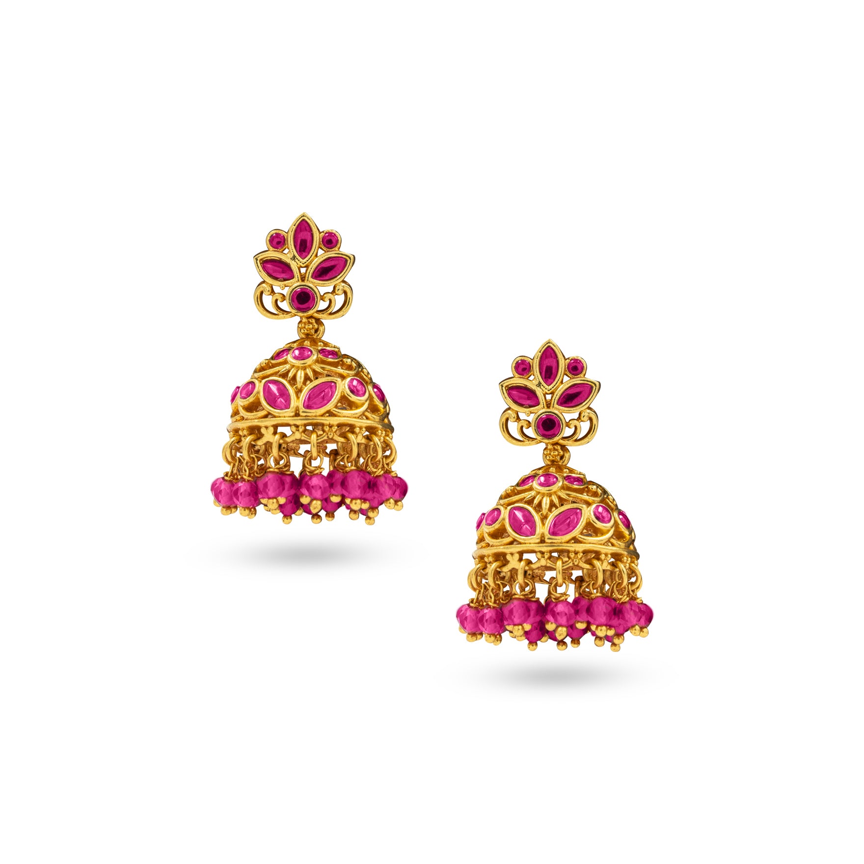 SRESHTA COLLECTION GERU NECKLACE WITH EARRING PSGRNSSR35R-035,PSGRJSTSR29R-033