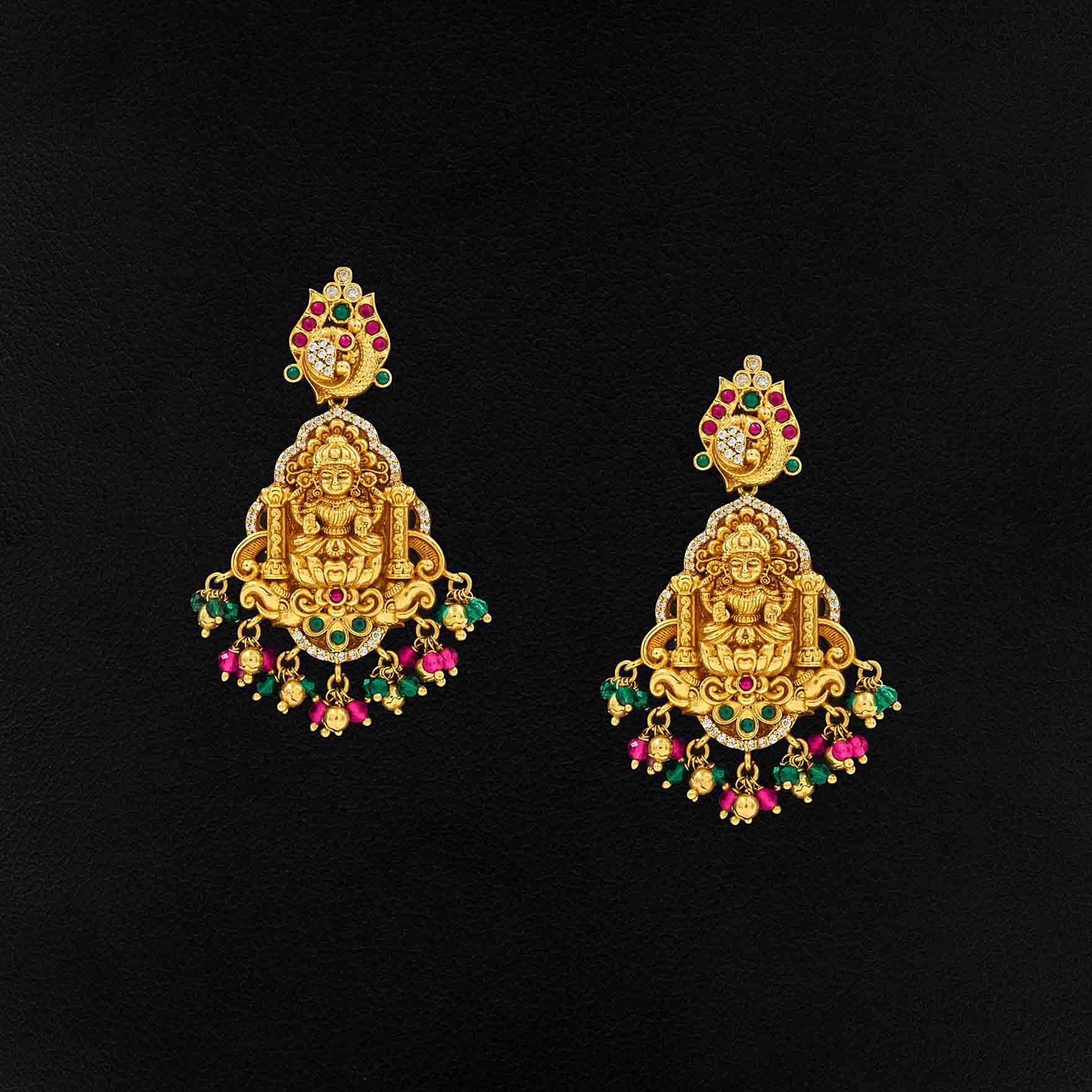 SRESHTA COLLECTION GERU NECKLACE WITH EARRING PSGRSSR24WRG-0311,PSGRHSTSR10WRG-052