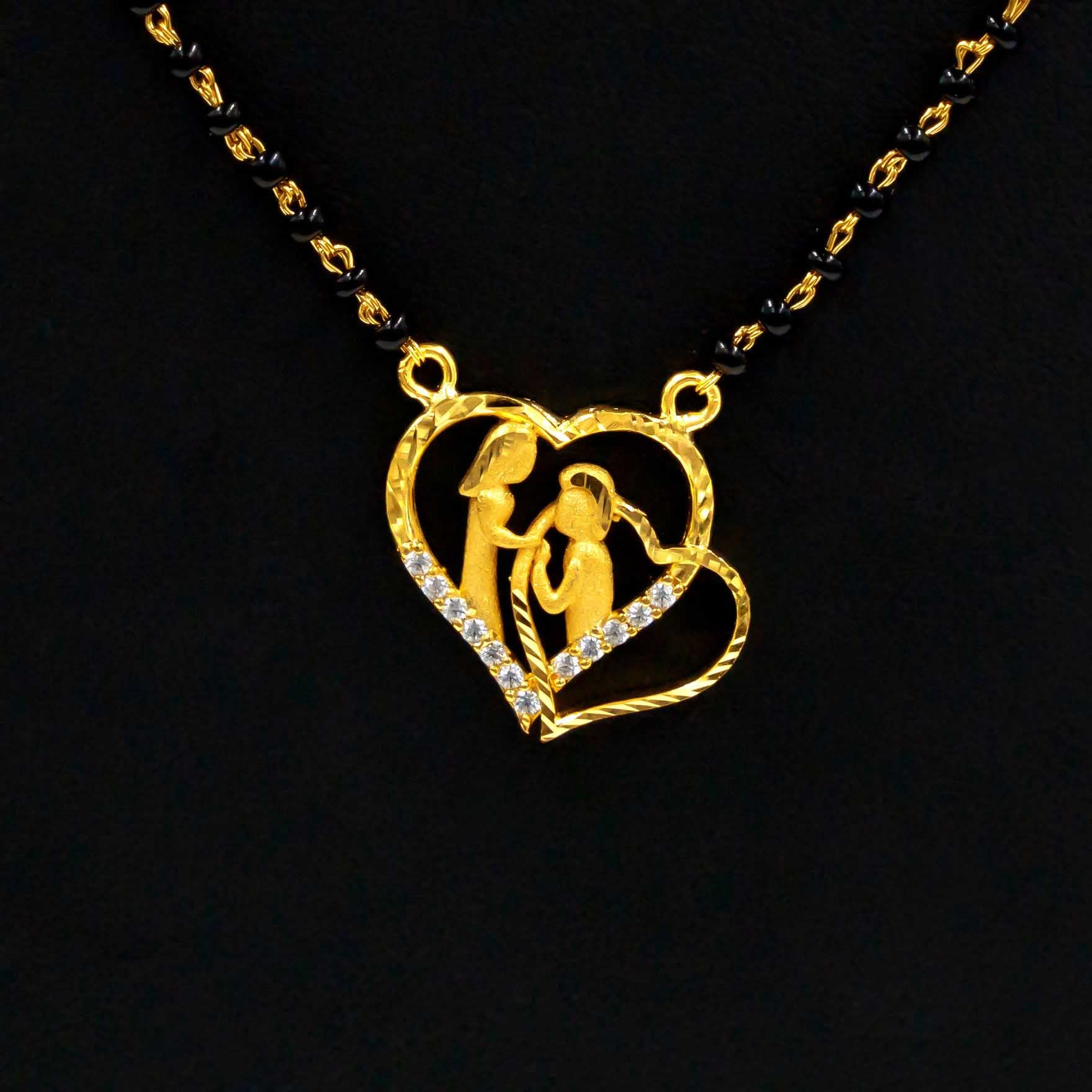 Karimani (Mangalsutra) Stone Necklace PLKM1W-6-053