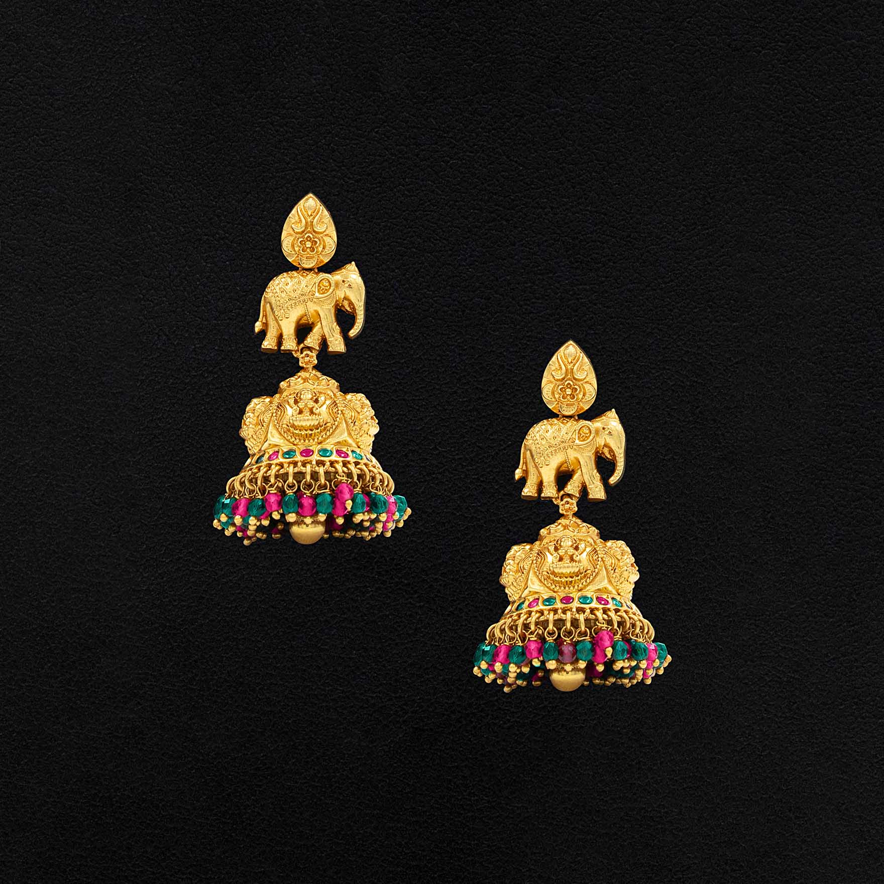 SRESHTA COLLECTION GERU NECKLACE WITH EARRING PSGRNSSR28RG-039,PSGRJSTSR58RG-083