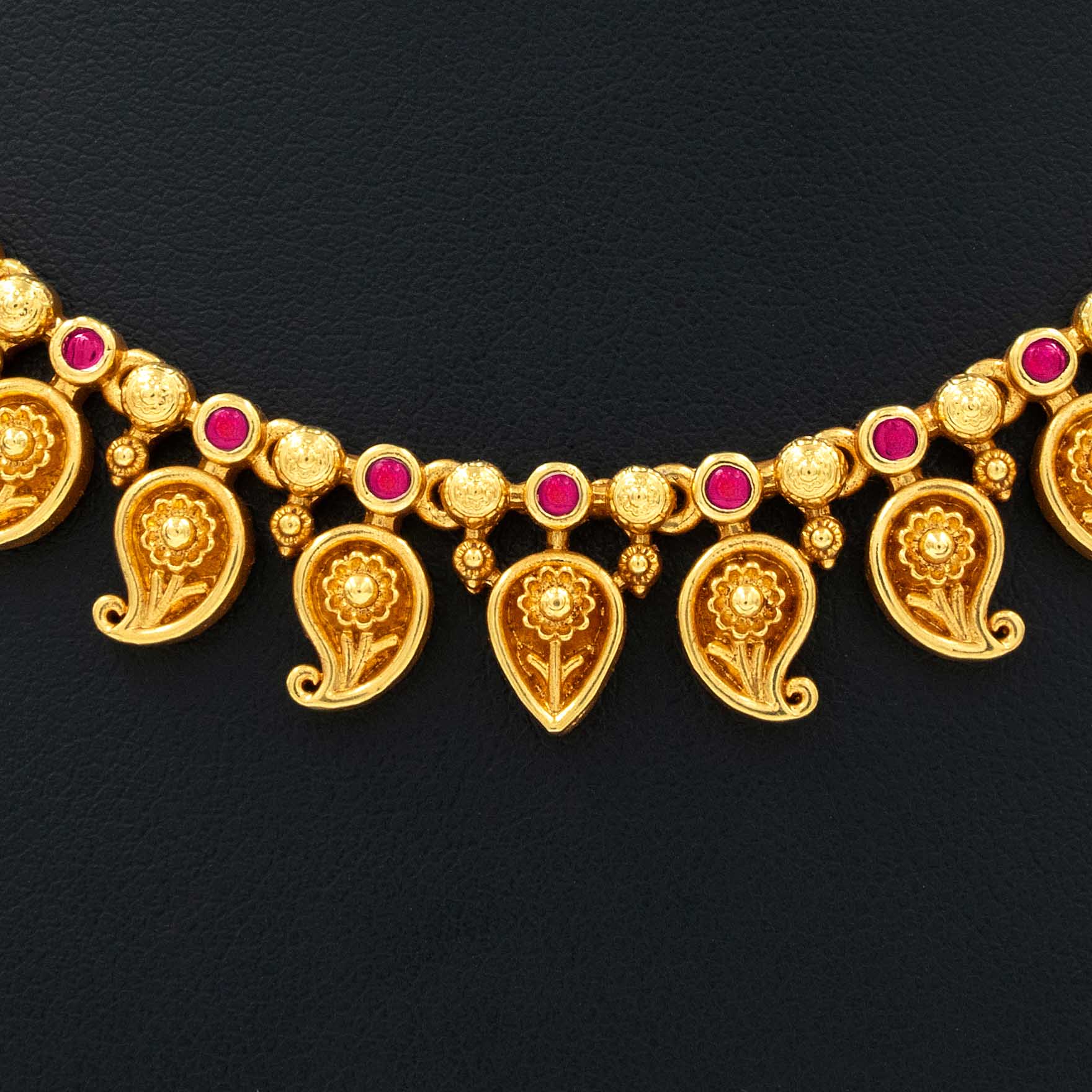 SRESHTA COLLECTION GERU NECKLACE WITH EARRING PSGRNSSR34R-035,PSGRHSTSR8R-041
