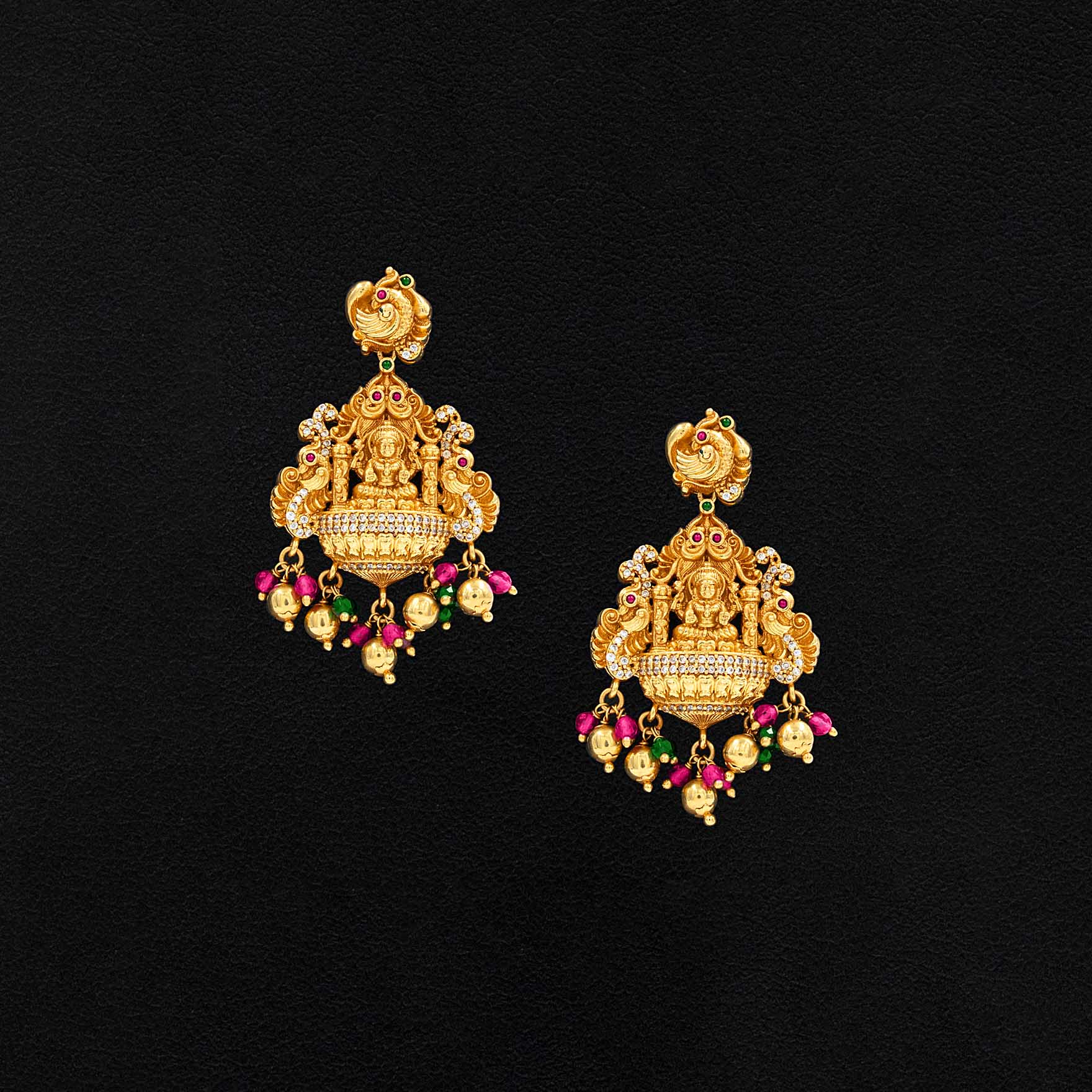 SRESHTA Haram GERU NECKLACE WITH EARRING PSGRNLSR14WRG-0661, PSGRHSTSR4WRG-003