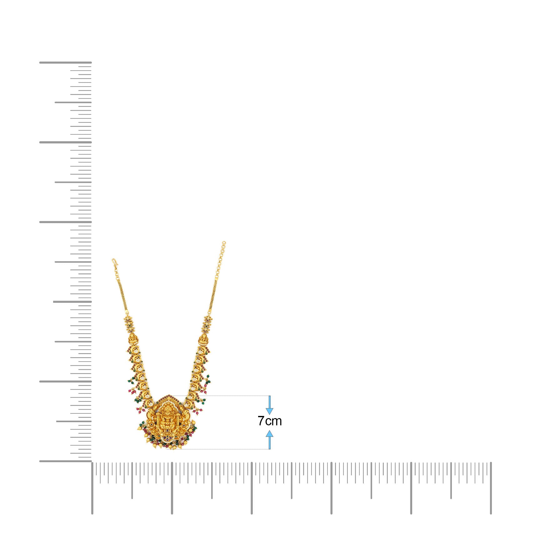 SRESHTA COLLECTION GERU NECKLACE WITH EARRING PSGRSSR24WRG-0311,PSGRHSTSR10WRG-052