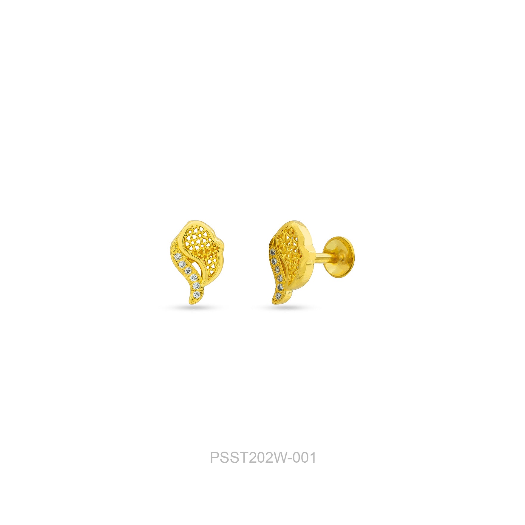 STONE EARRING PSST202W-001