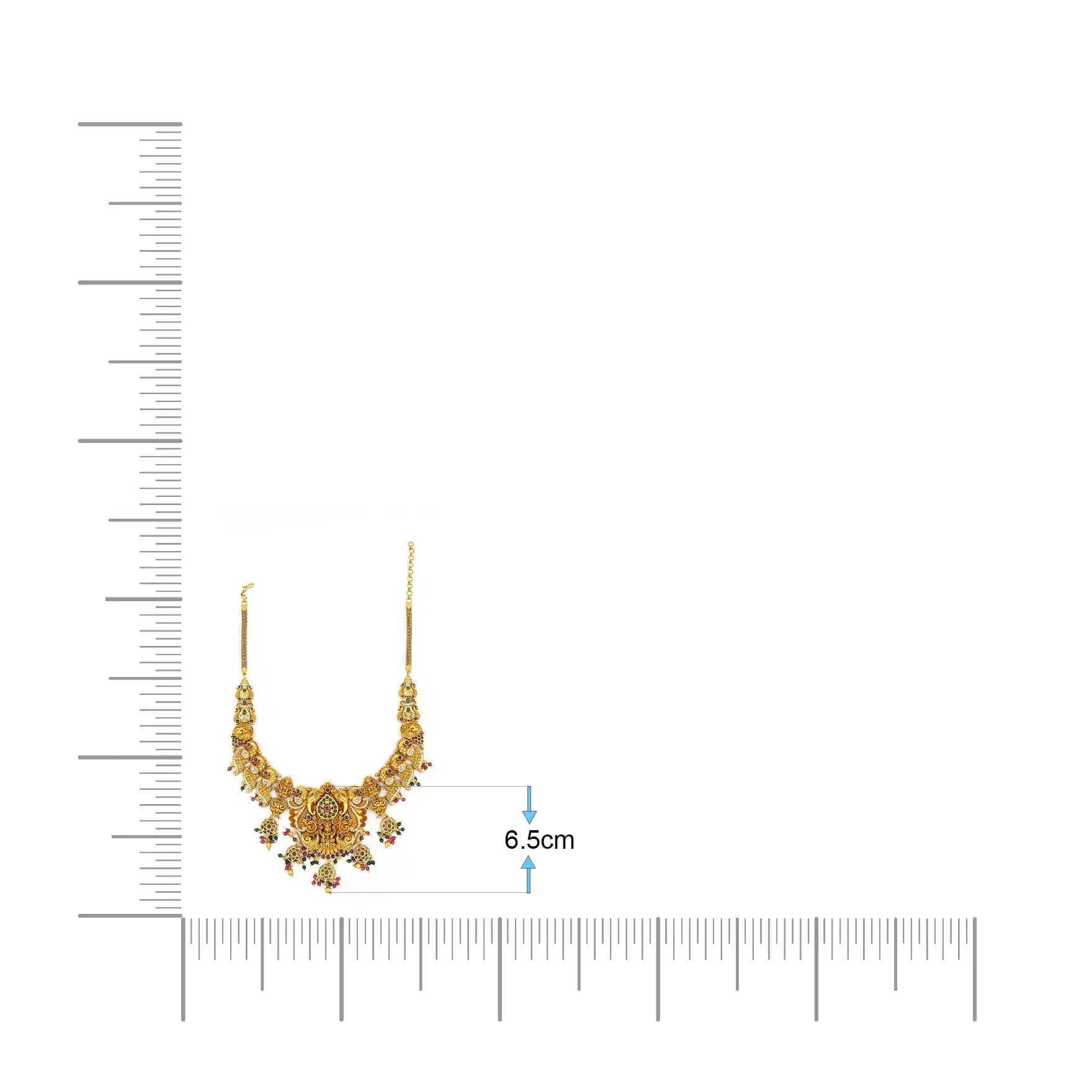 SRESHTA COLLECTION GERU NECKLACE WITH EARRING PSGRHSTSR11WRG-052, PSGRNSSR5WRG-0341