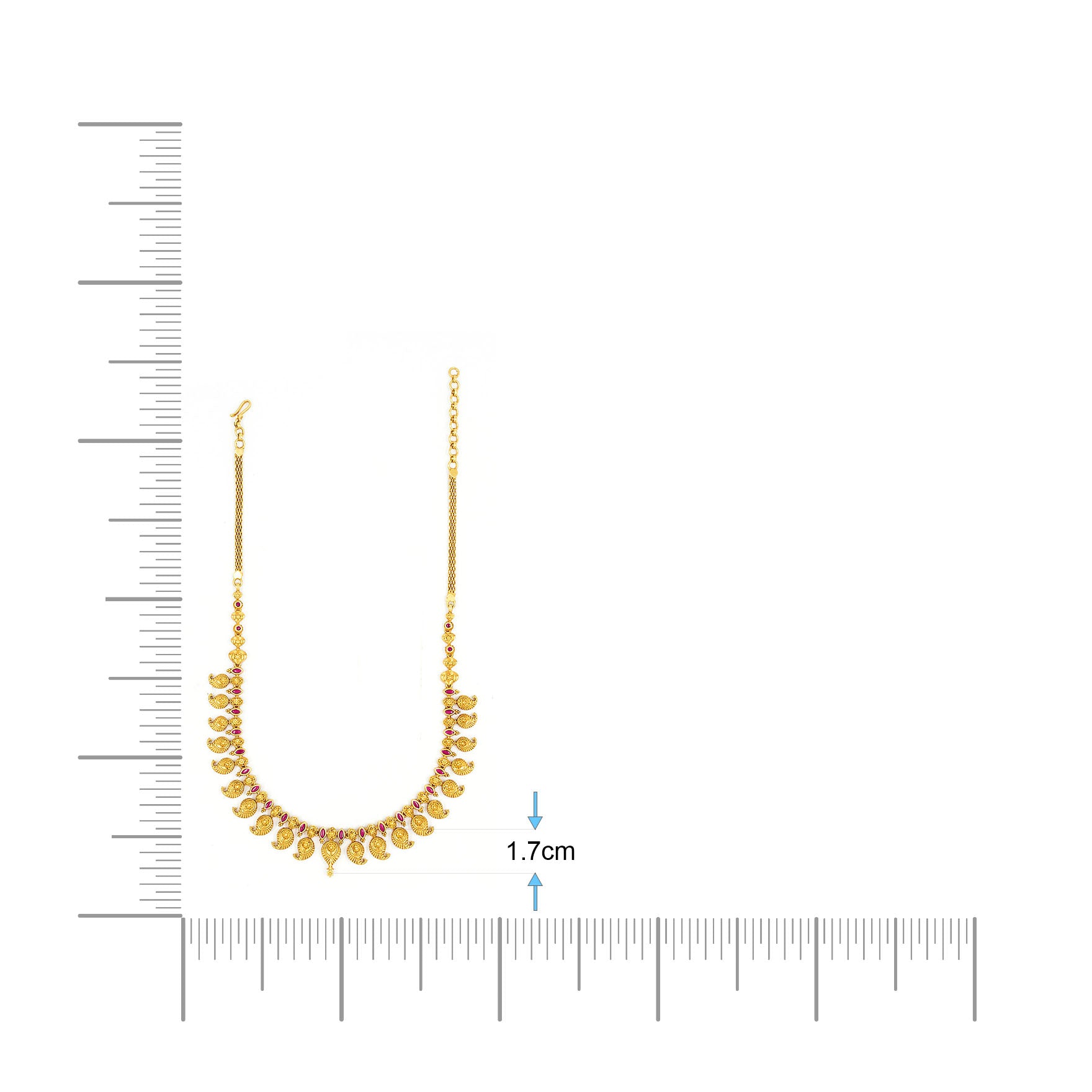 SRESHTA COLLECTION GERU NECKLACE WITH EARRING PSGRNSSR22R-036,PSGRHSTSR28R-061