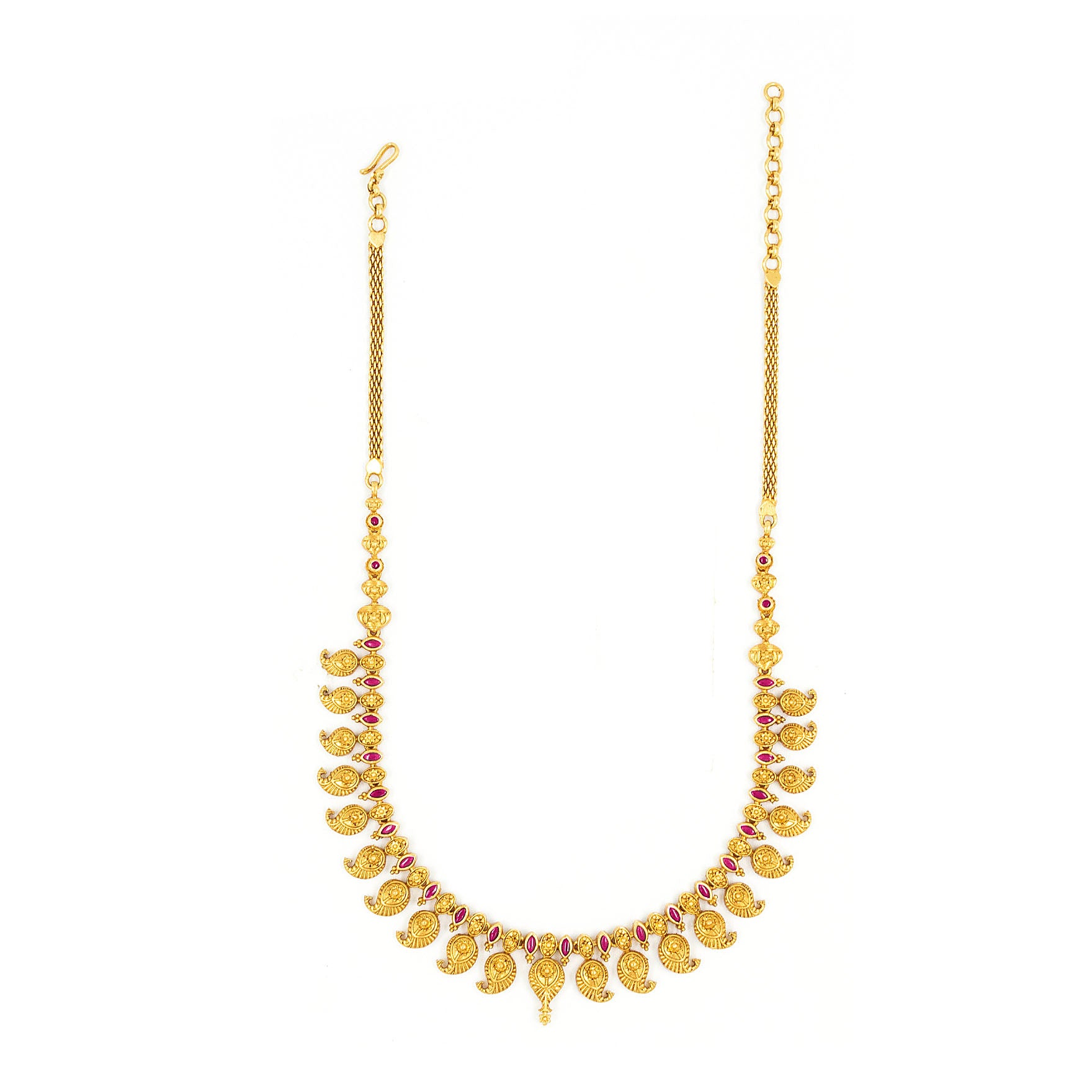 SRESHTA COLLECTION GERU NECKLACE WITH EARRING PSGRNSSR22R-036,PSGRHSTSR28R-061