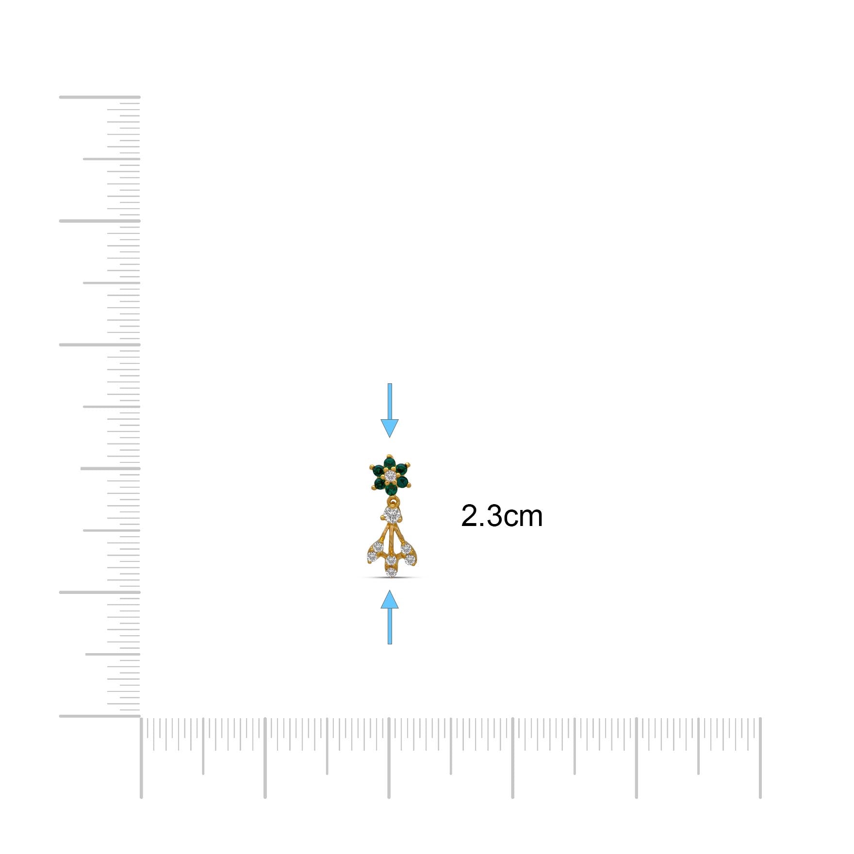 Premium Stone Necklace with Stud PSNS121WG-035, PSHST280WG-041