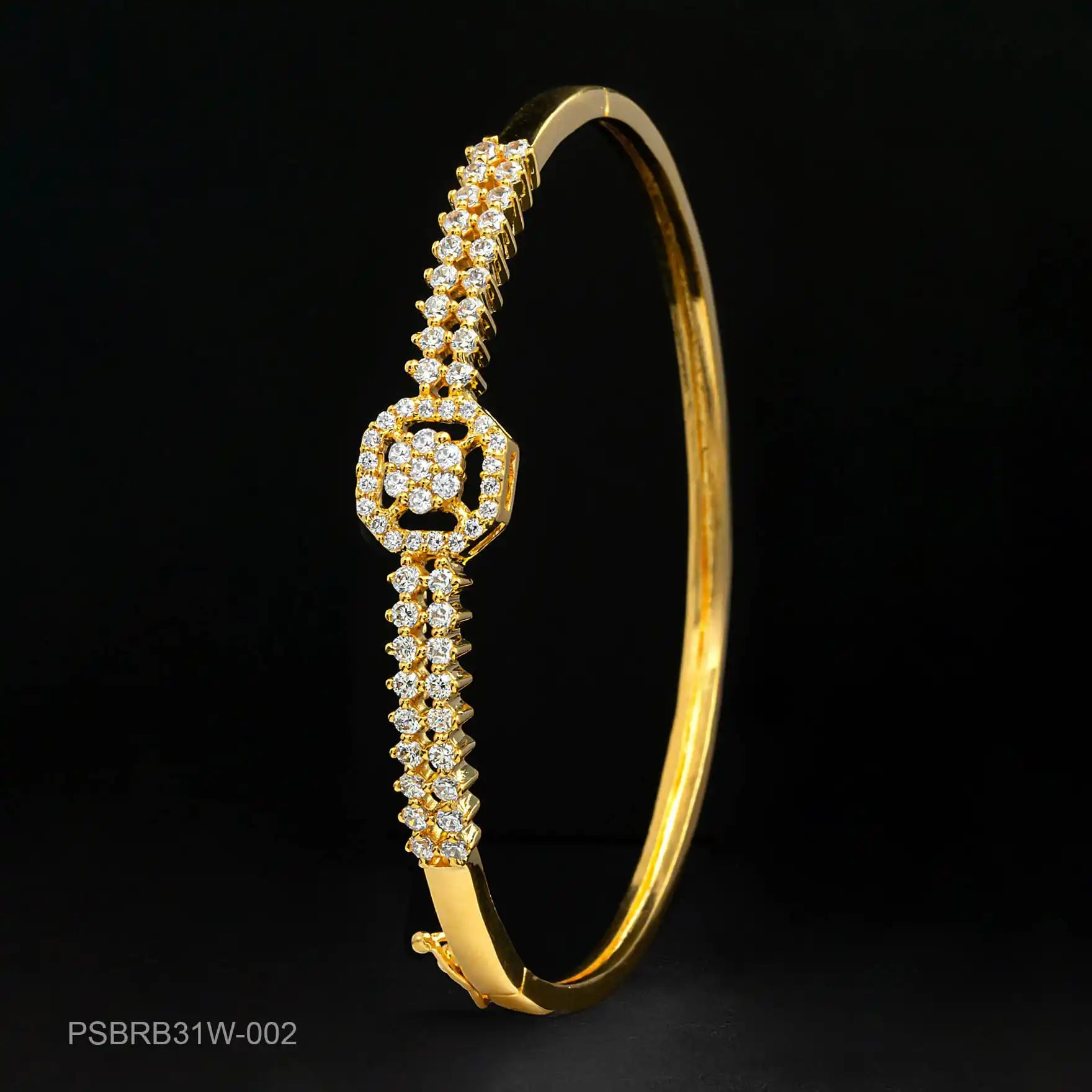 Stone Bracelet Bangle PSBRB31W-002
