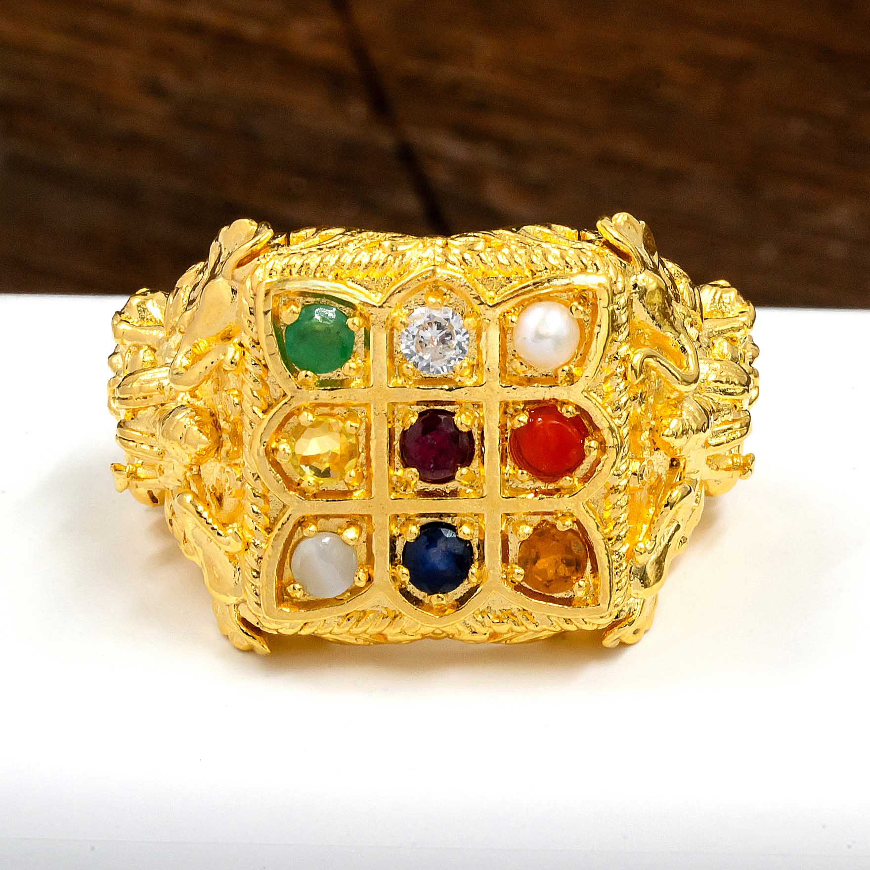 Navaratna Stone Ring PMRNNR1-086