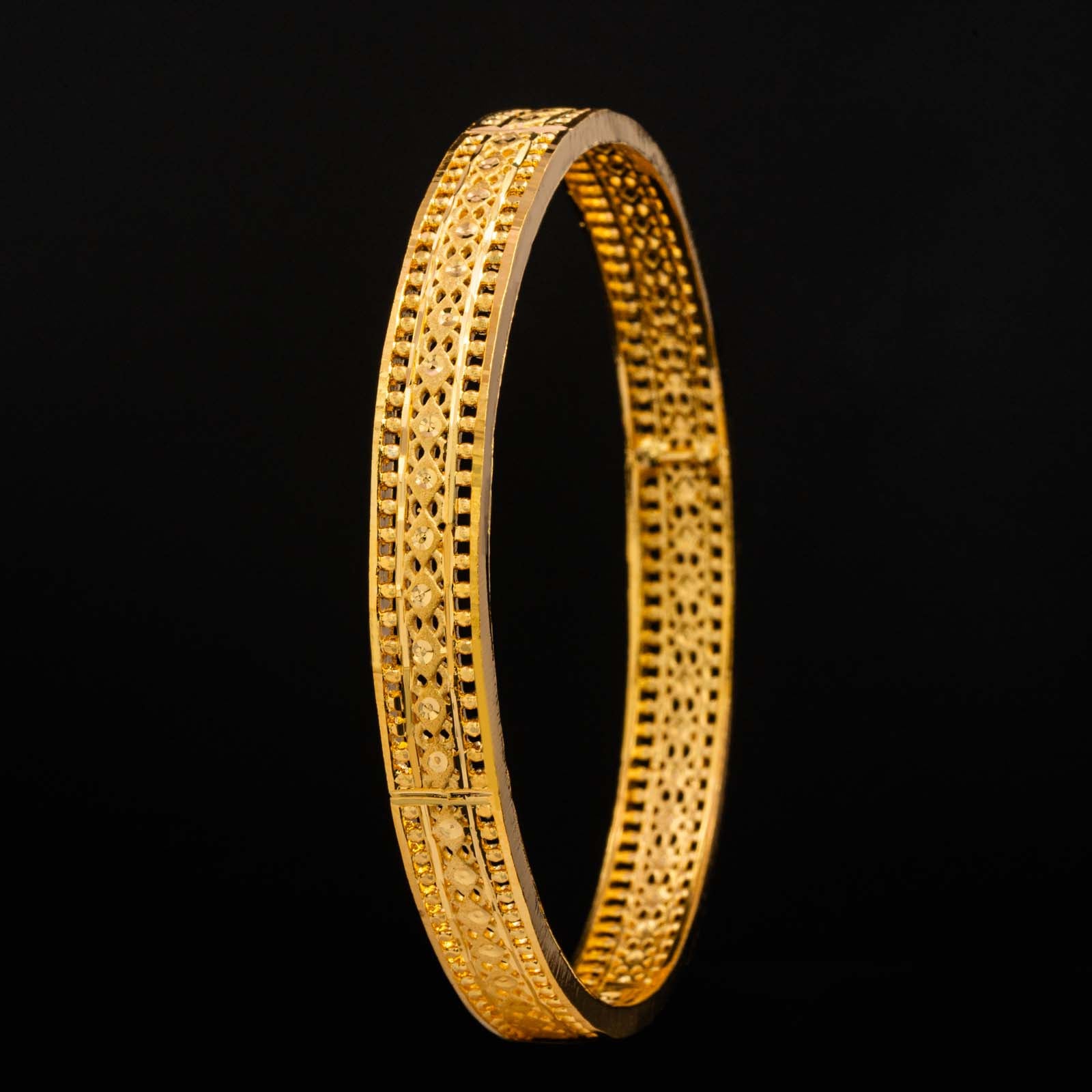 24CT HEAVY Gold Layered BIJOUTERIE BAYDAOUI BANGLE PGB40-022