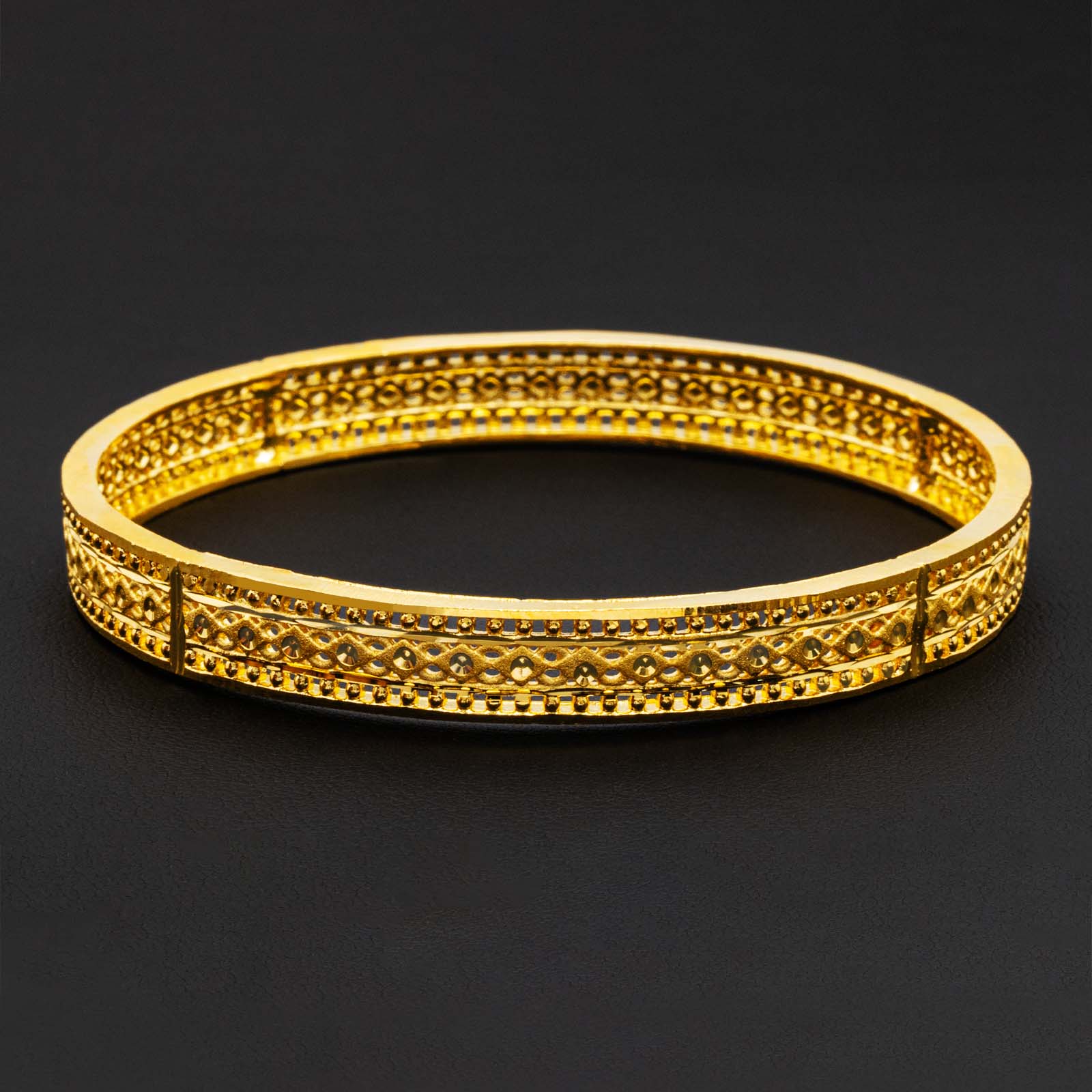 24CT HEAVY Gold Layered BIJOUTERIE BAYDAOUI BANGLE PGB40-022