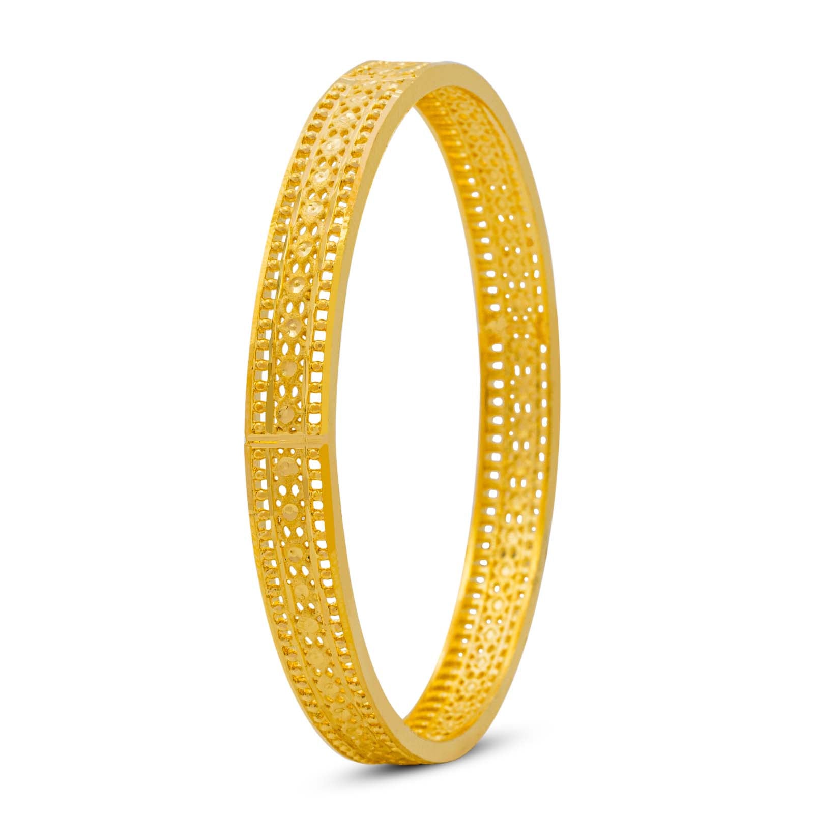 24CT HEAVY Gold Layered BIJOUTERIE BAYDAOUI BANGLE PGB40-022