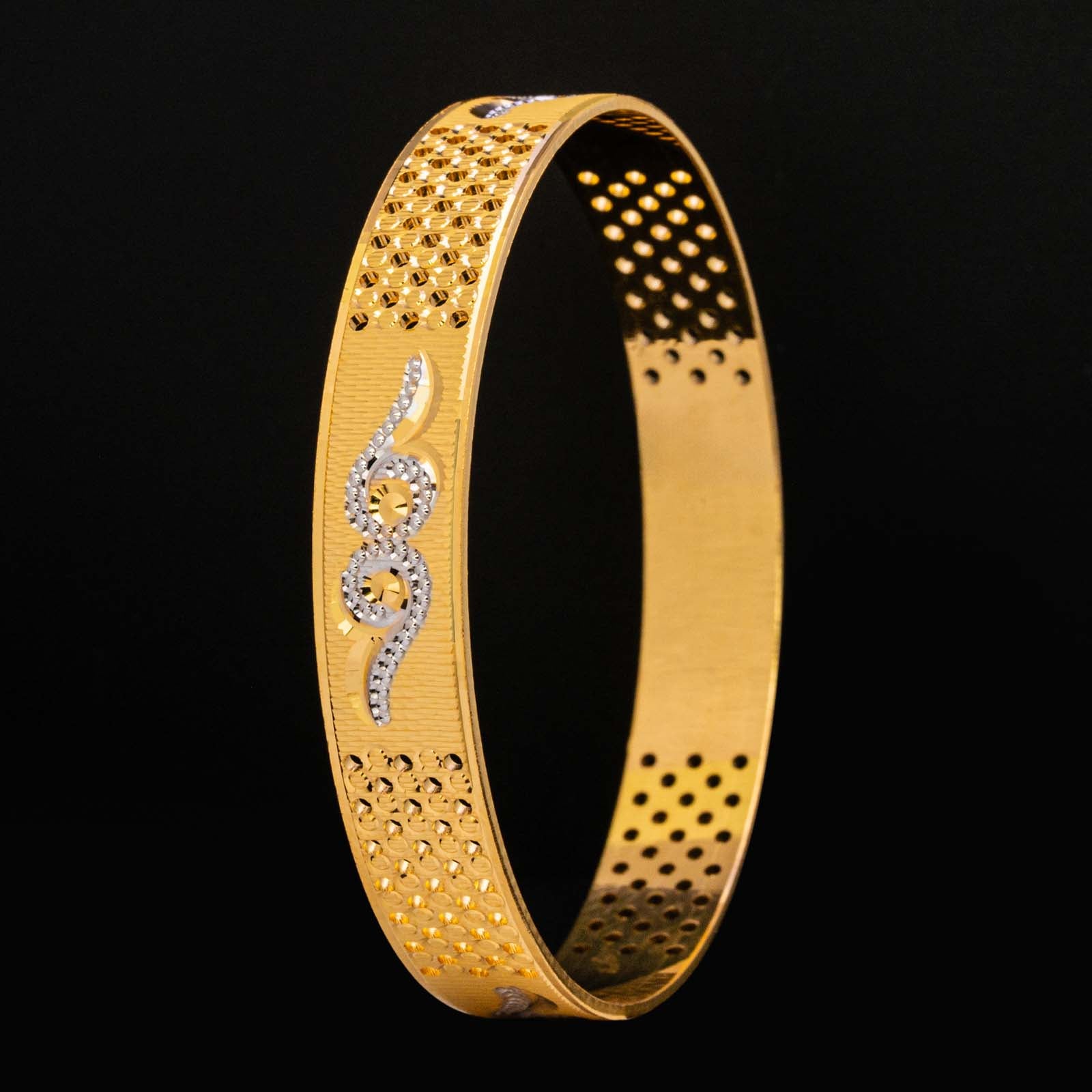 RHODIUM BANGLE PRGB39-062