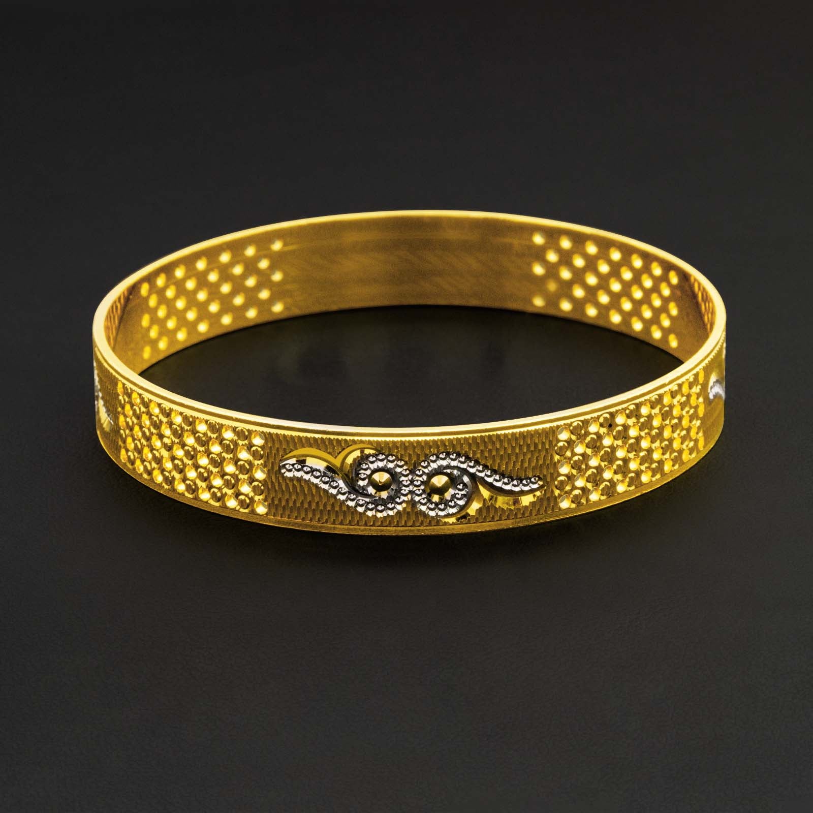 RHODIUM BANGLE PRGB39-062