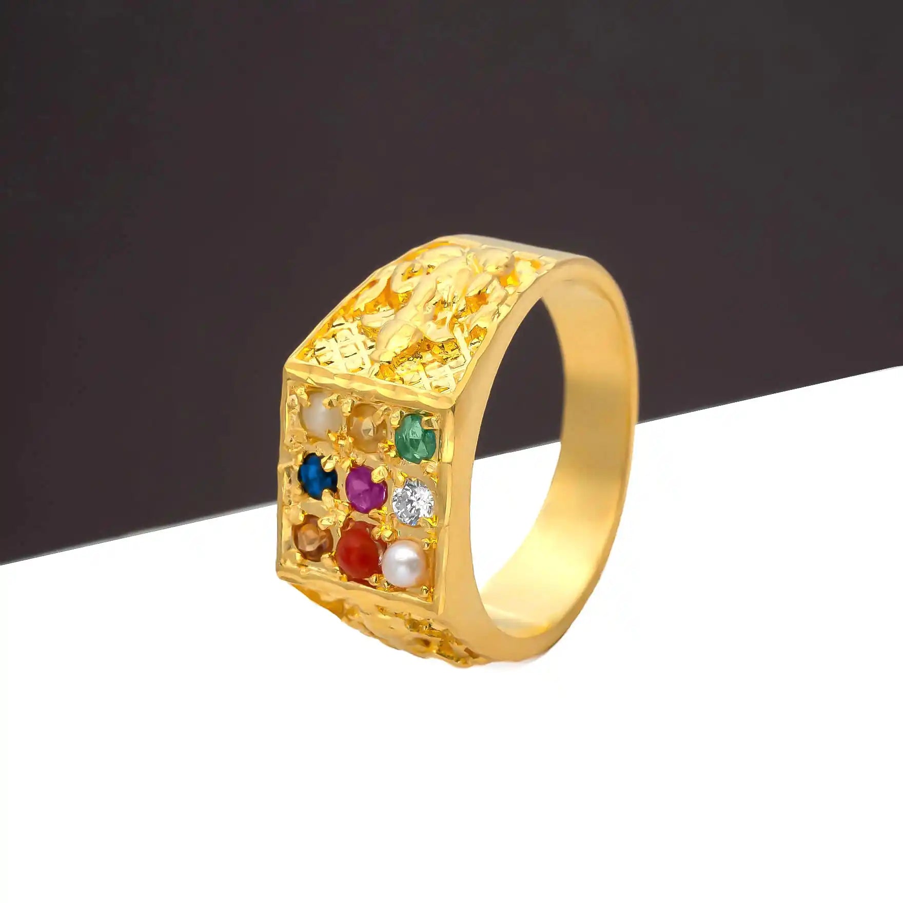 Gents Navaratna stone Ring PMRNNR8-055