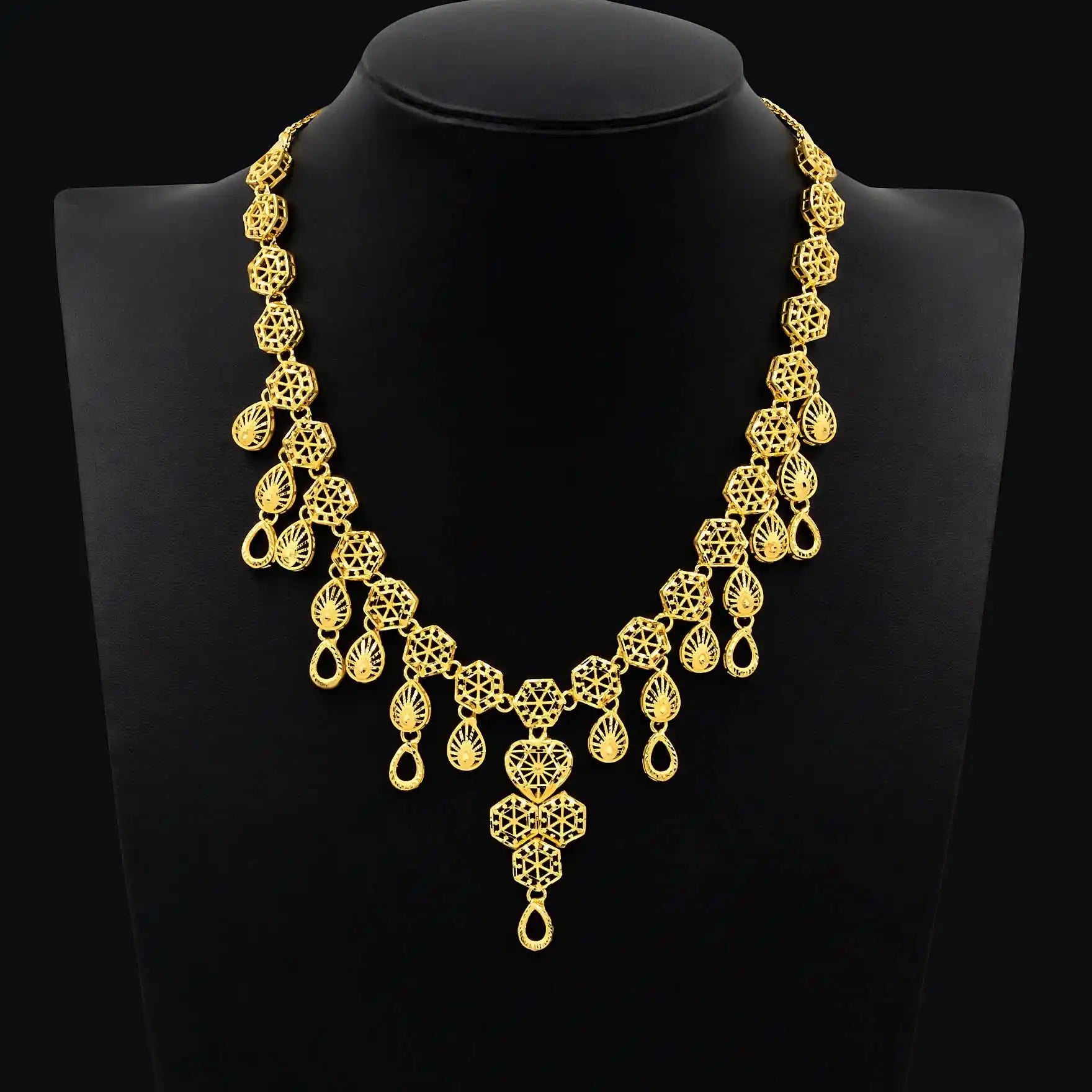 Golden Necklace PGNS32-035, PGHST113-041