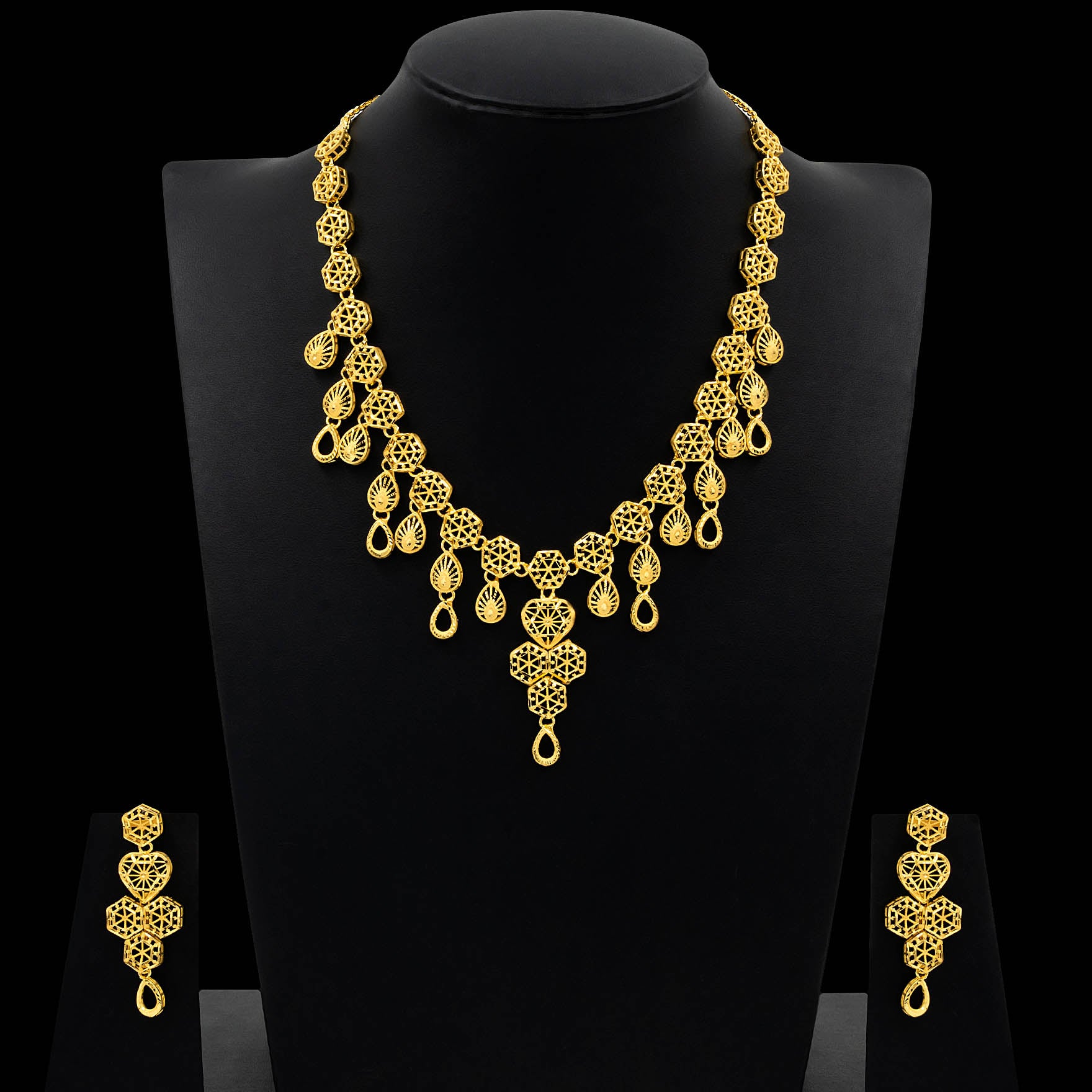 Golden Necklace PHNS32-035, PGHST113-041