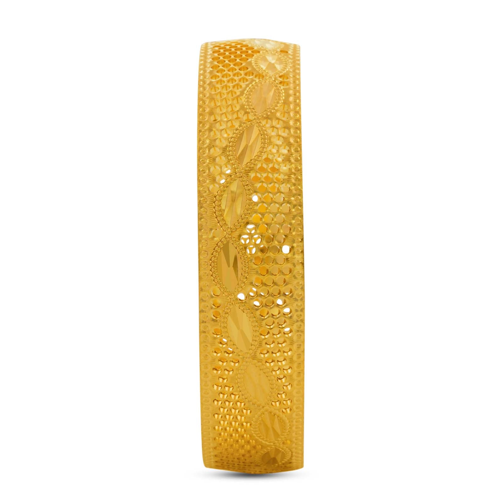 24CT HEAVY Gold Layered BOHO STYLE BANGLE PGB4-092