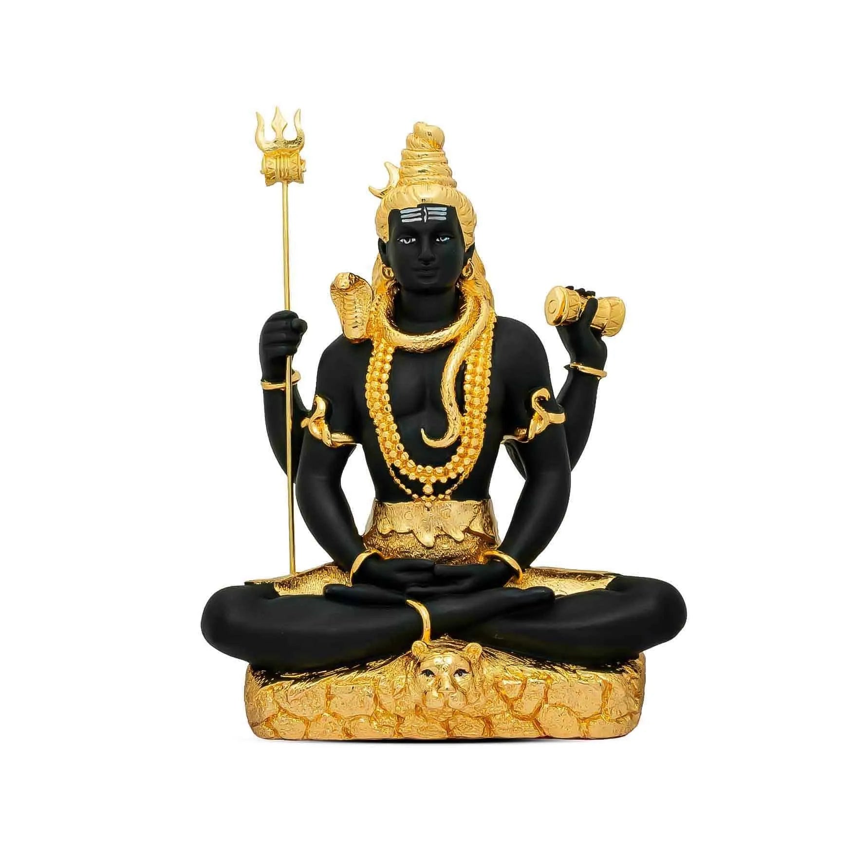 Lord Shiva Idol – Gold Layered Figurine PIDRBSI6-0021