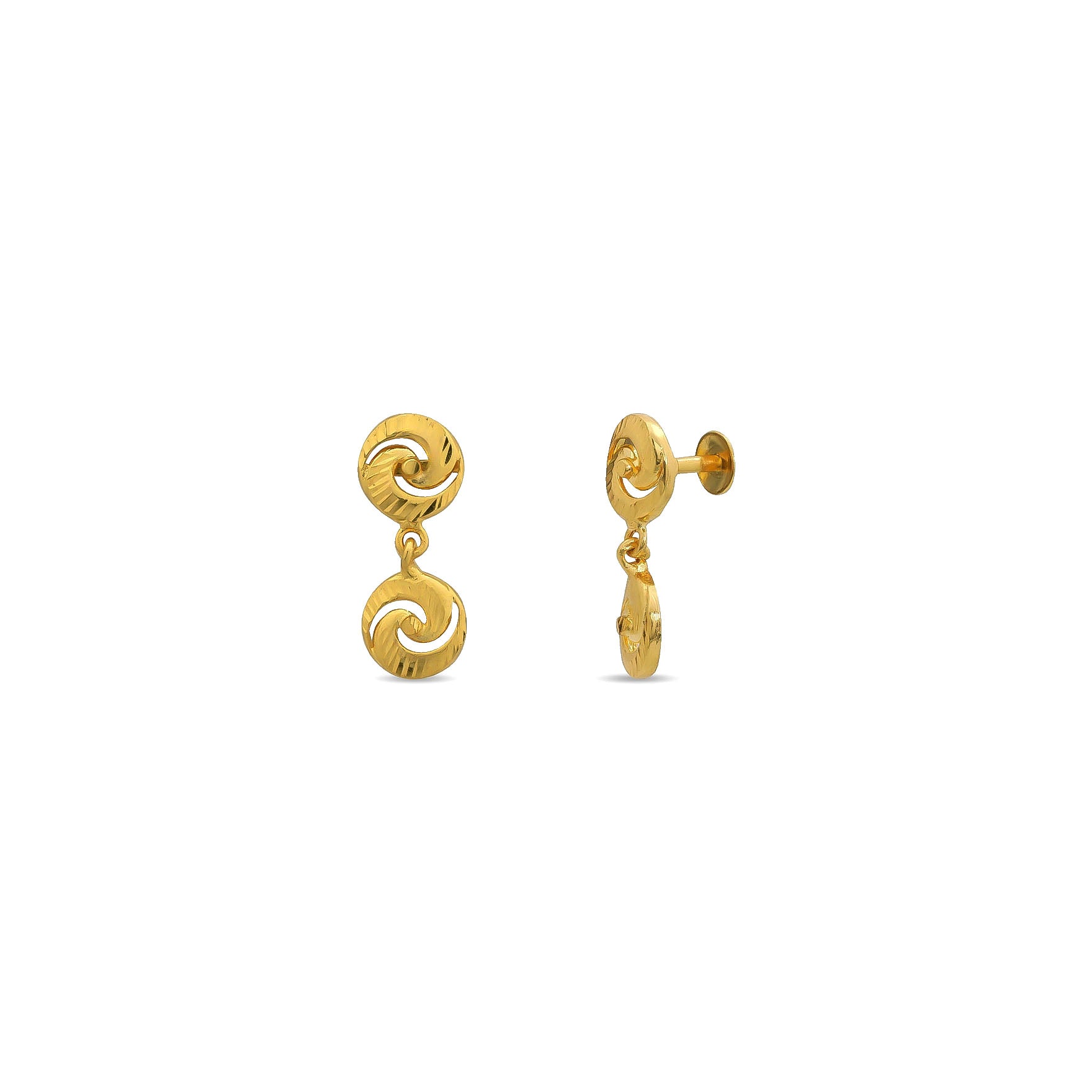 GOLDEN NECKLACE SHORT WITH GOLDEN STUD PGNS118-034, PGHST287-001