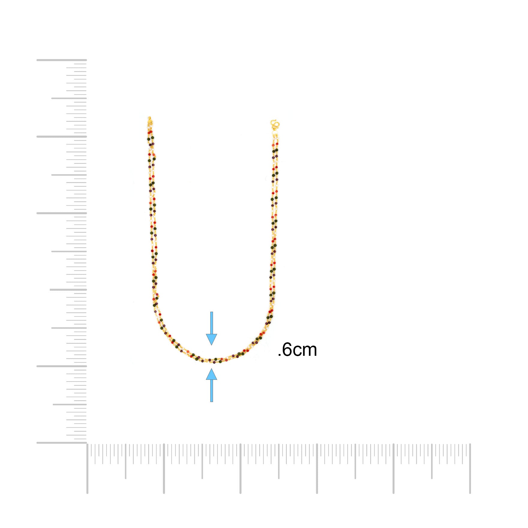 Coral/Pearl Stone Chain PSC10-056