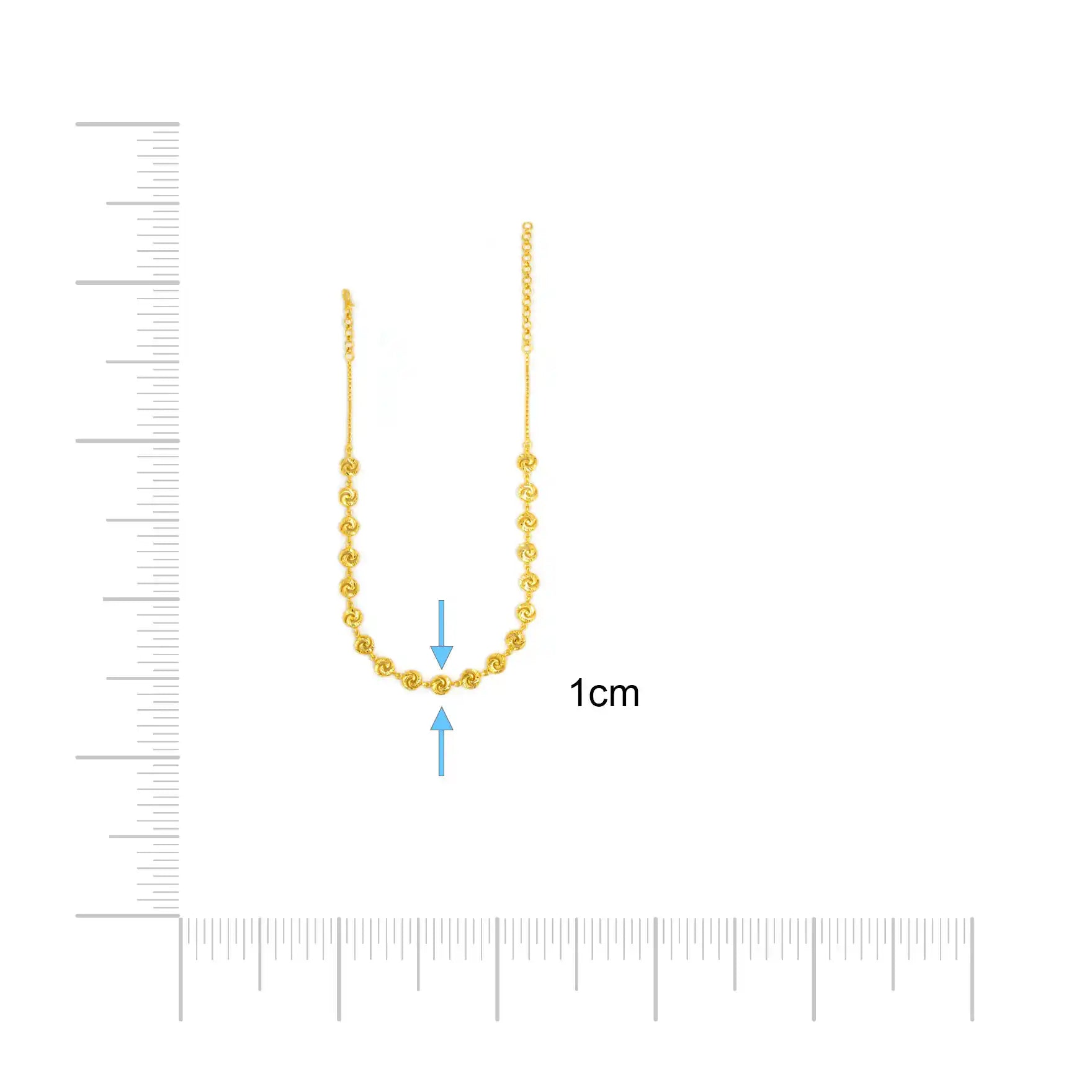 GOLDEN NECKLACE SHORT WITH GOLDEN STUD PGNS118-034, PGHST287-001
