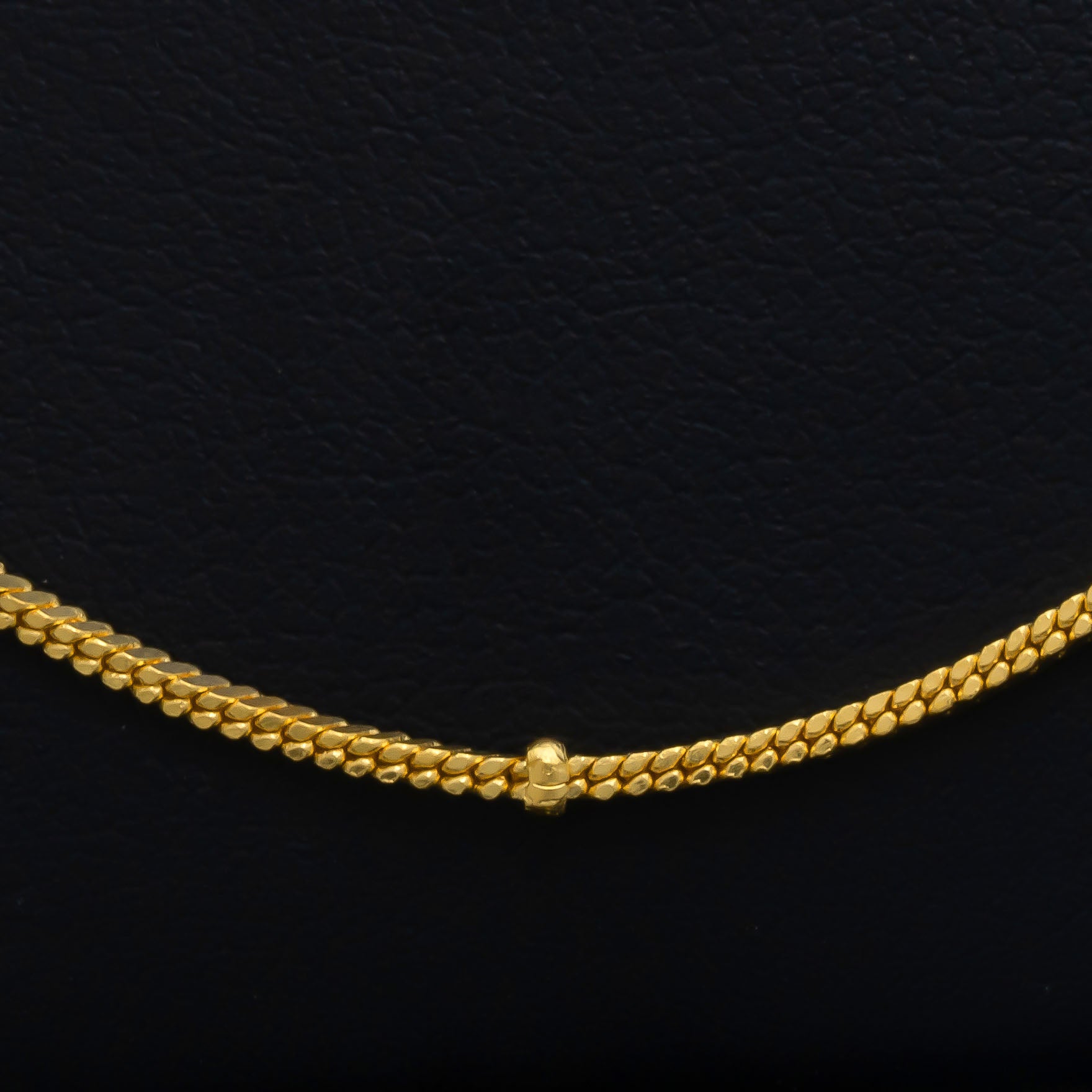 Golden Bar Bead Twisted Millennium Chain PCM35-052