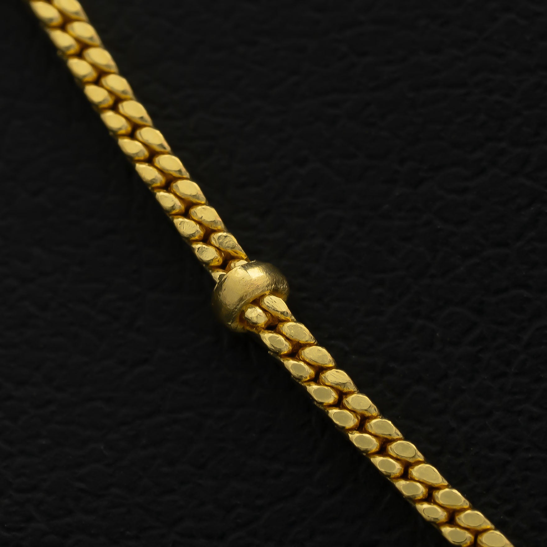 Golden Bar Bead Twisted Millennium Chain PCM35-052
