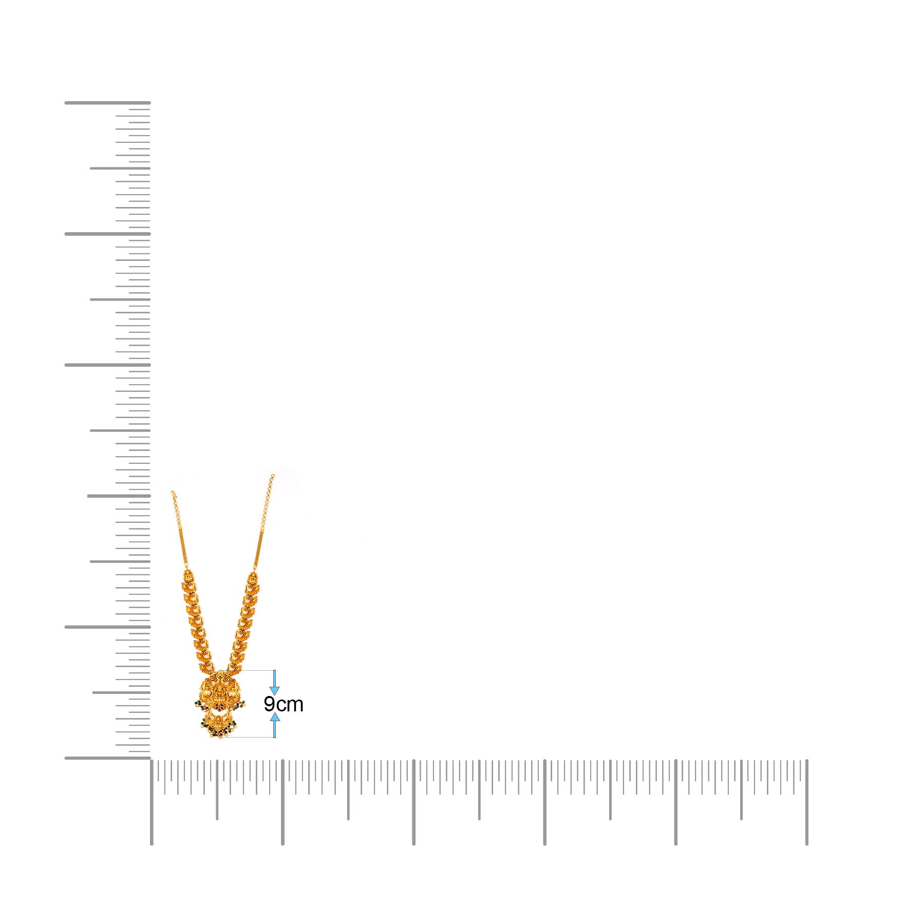 SRESHTA COLLECTION GERU NECKLACE WITH EARRING PSGRNMSR1WRG-0541,PSGRJSTSR64WRG-083
