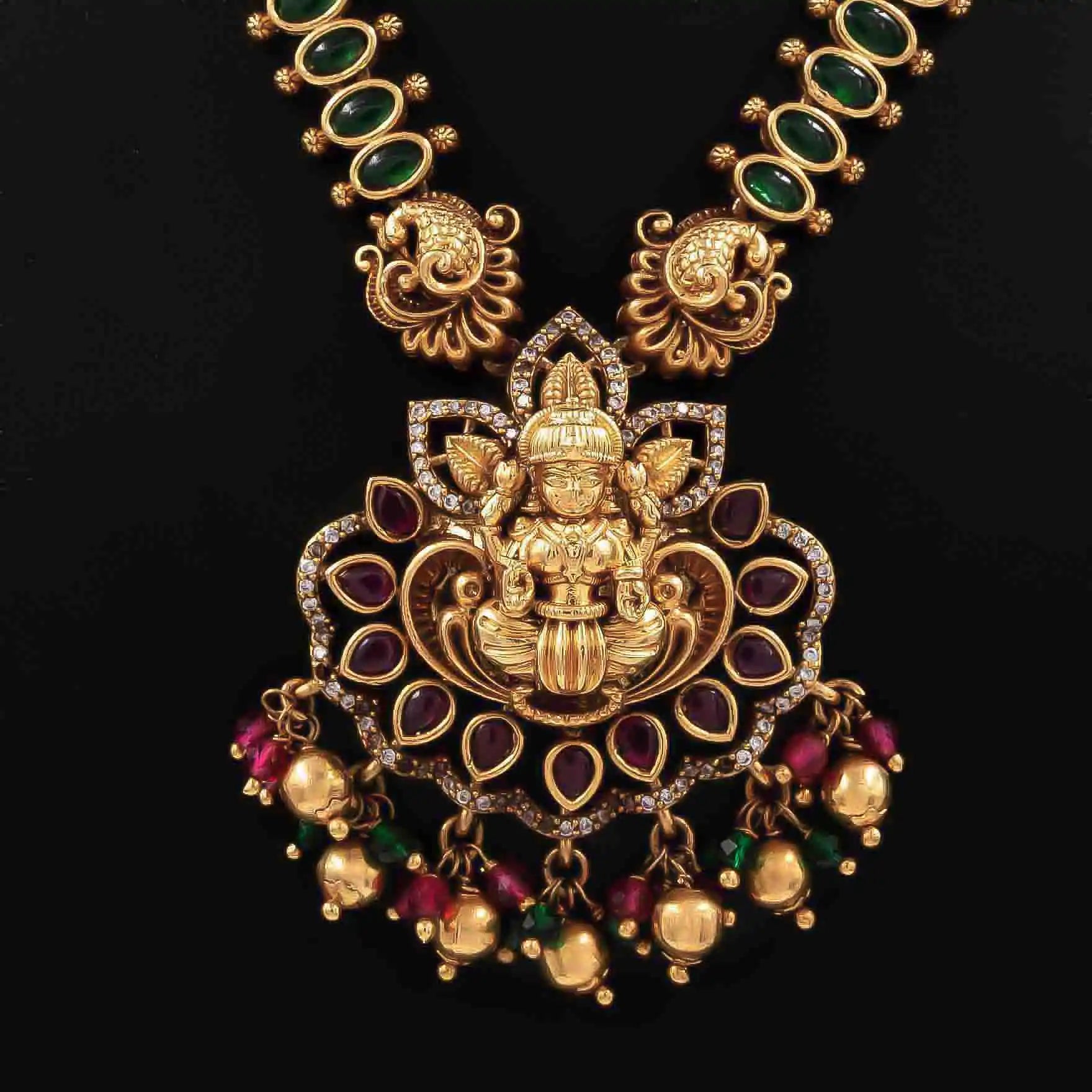 gold plated goddess necklace