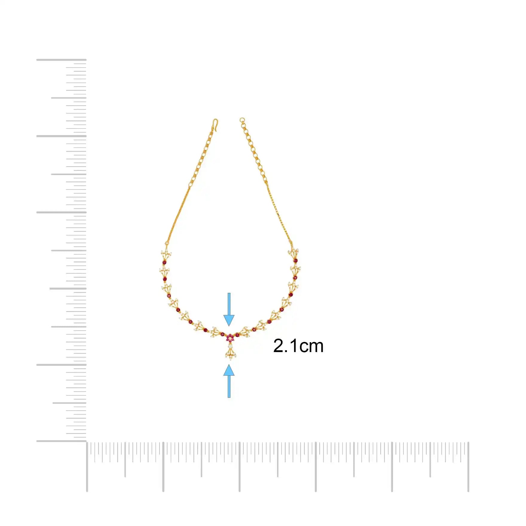 Stone necklace stud PSNS121WR-035, PSHST280WR-041