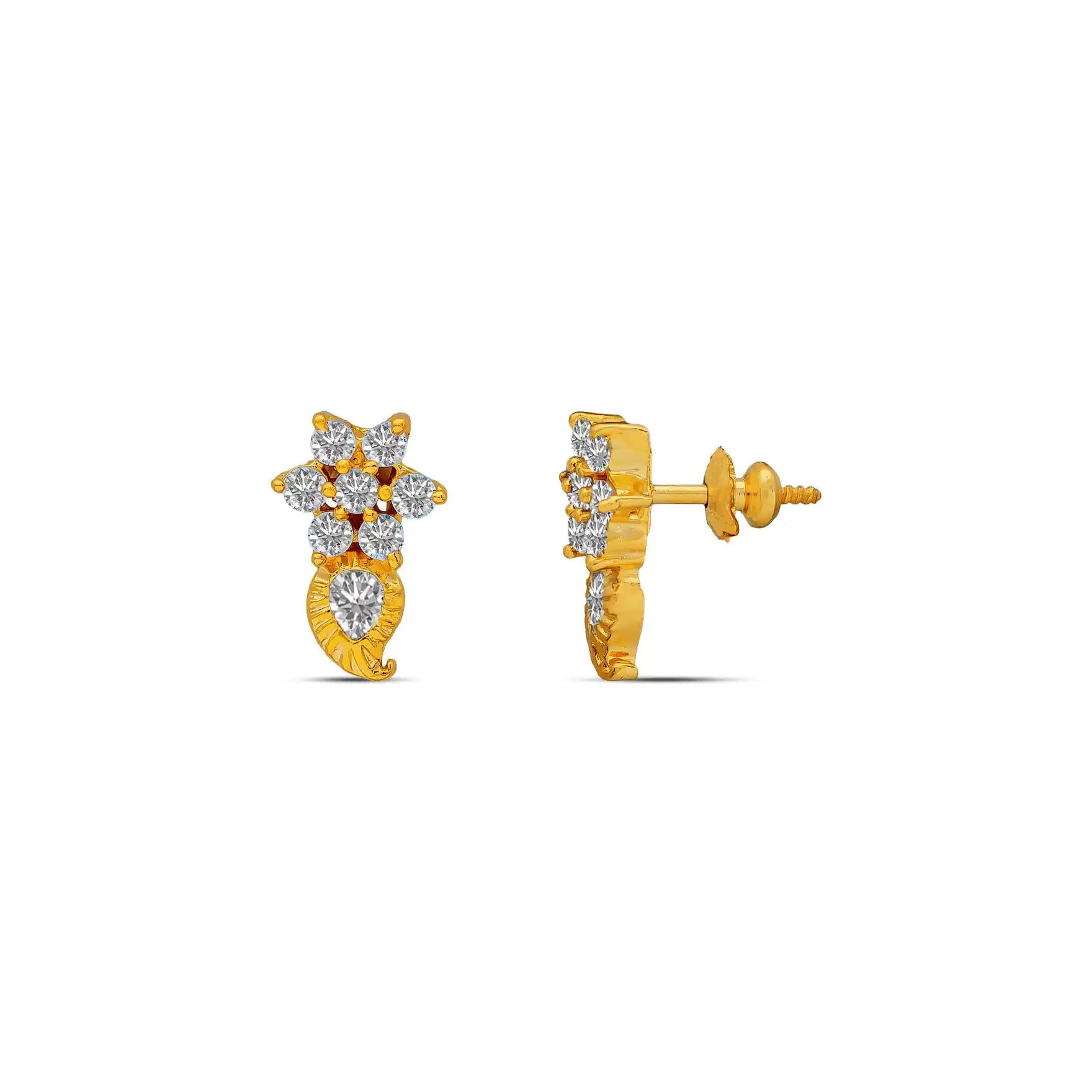 Premiun Stone Necklace with Stud PMSNS27W-007, PMSST2W-051