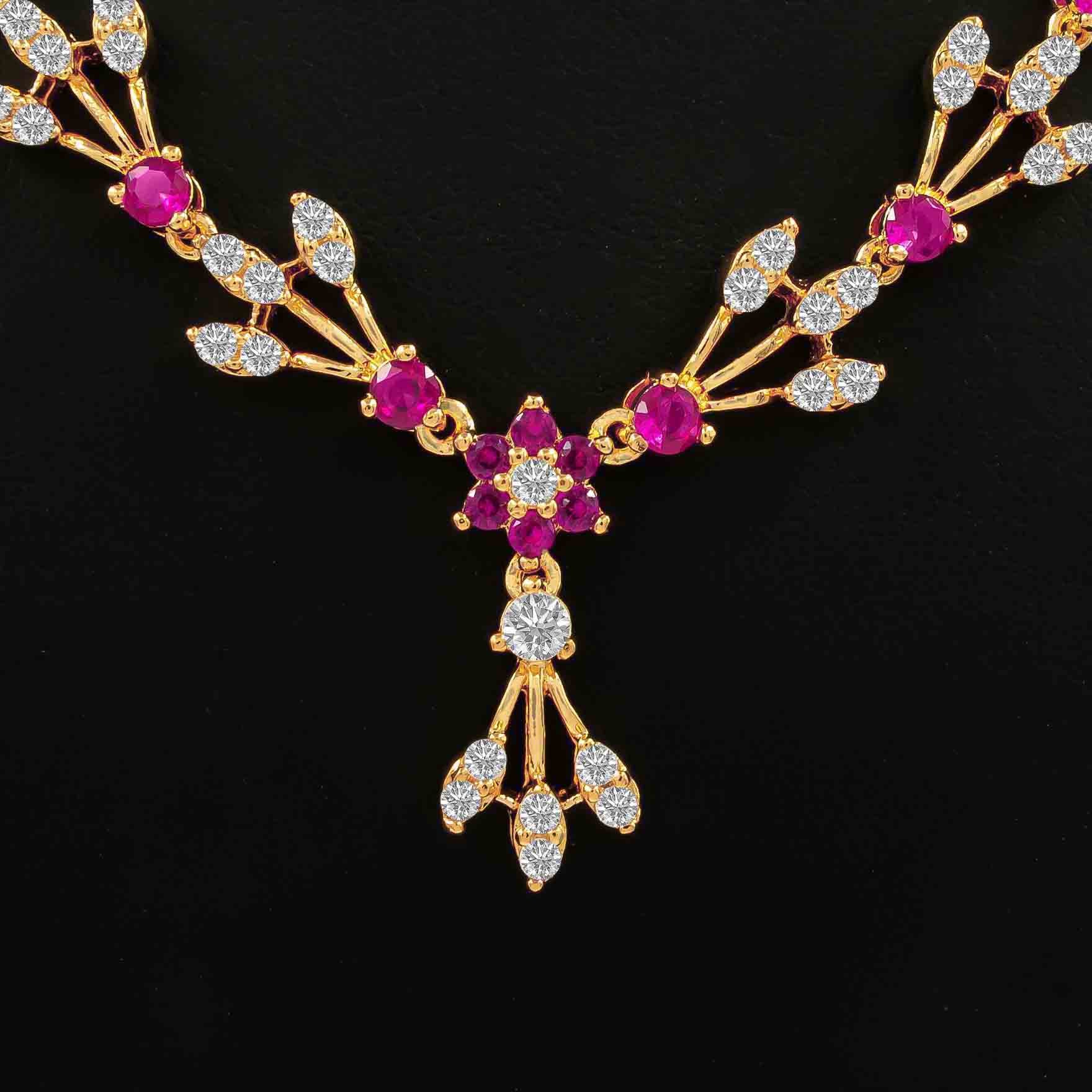 Stone necklace stud PSNS121WR-035, PSHST280WR-041