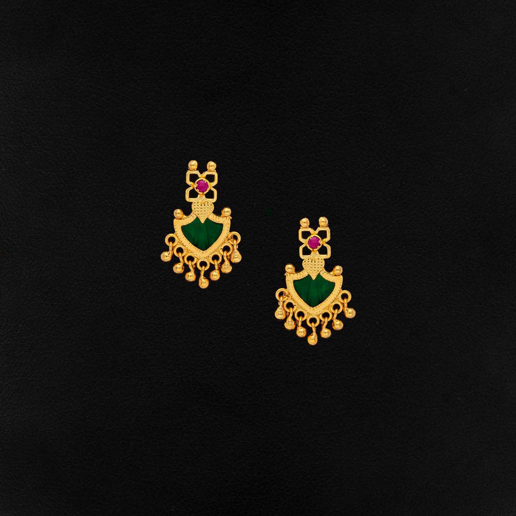 Palakka Hanging Stone Stud PSPKHSTPG2-001