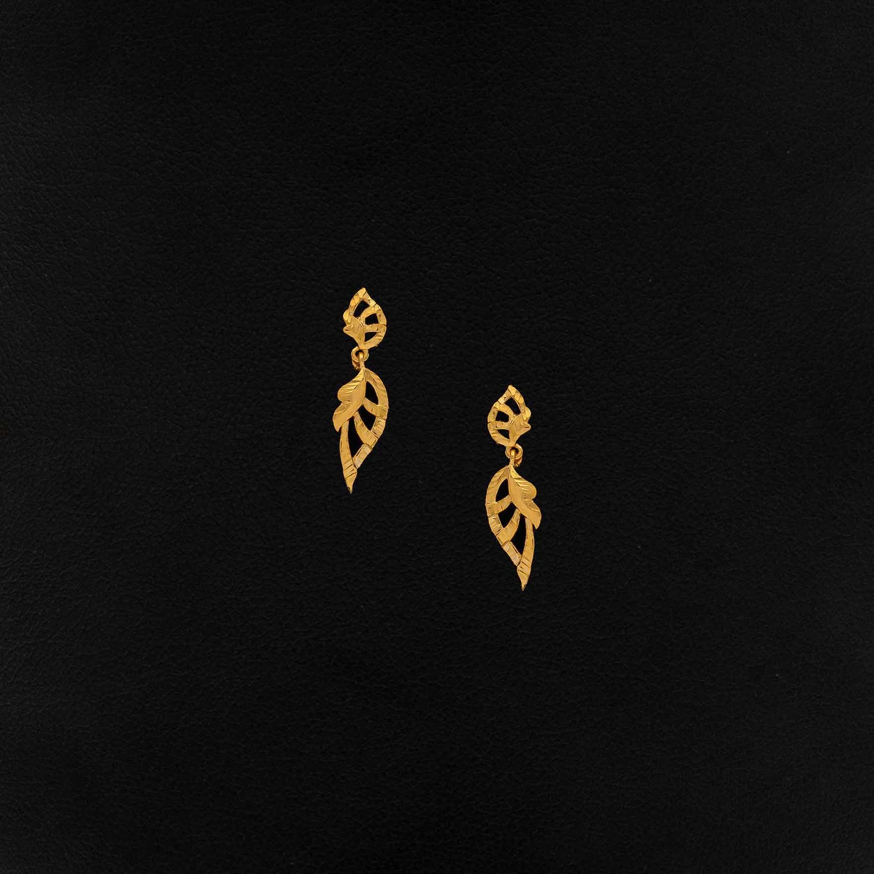 Golden Hanging Stud PGHST338-001