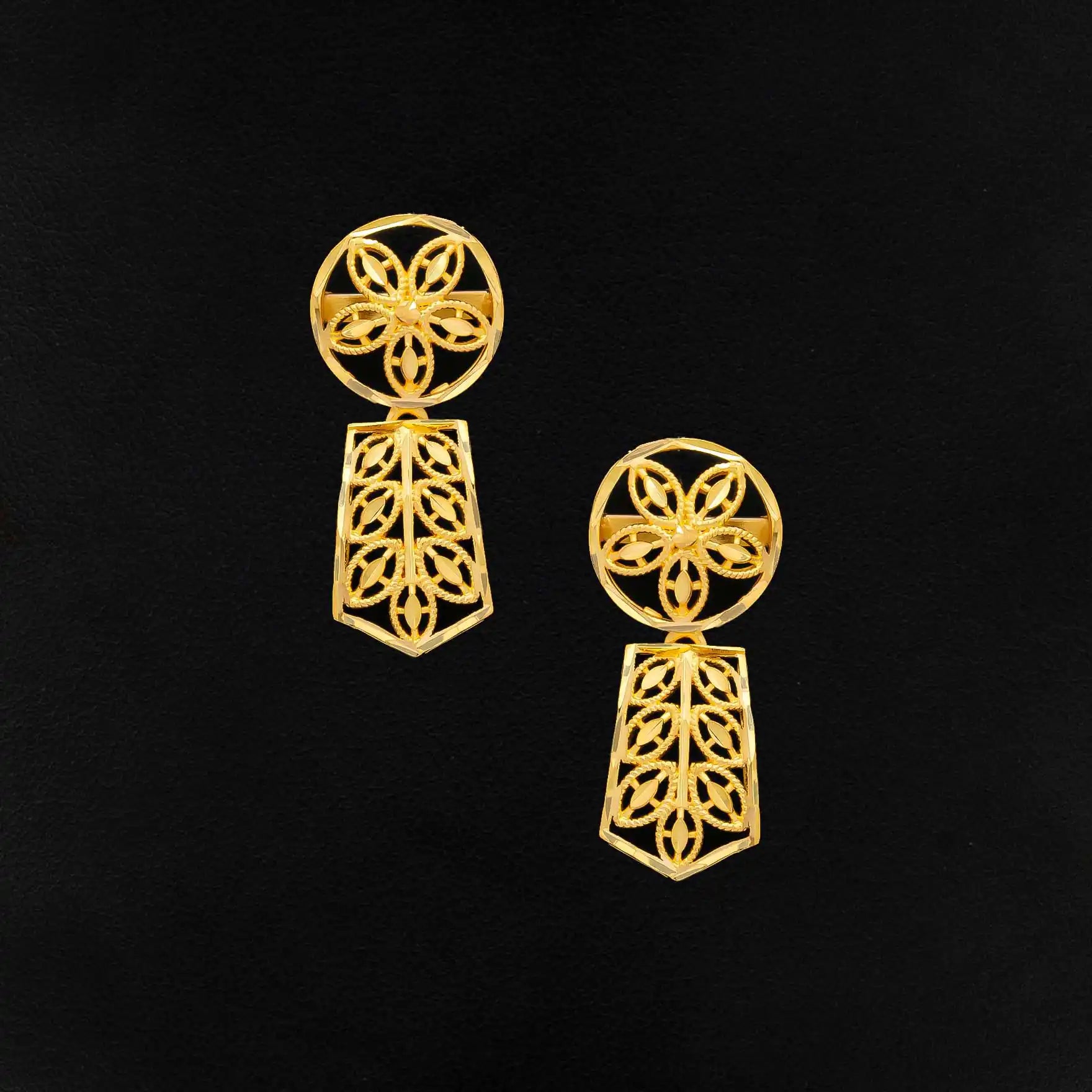 GOLDEN SHORT NECKLACE WITH STUD PGNS45-036, PGHST167-041