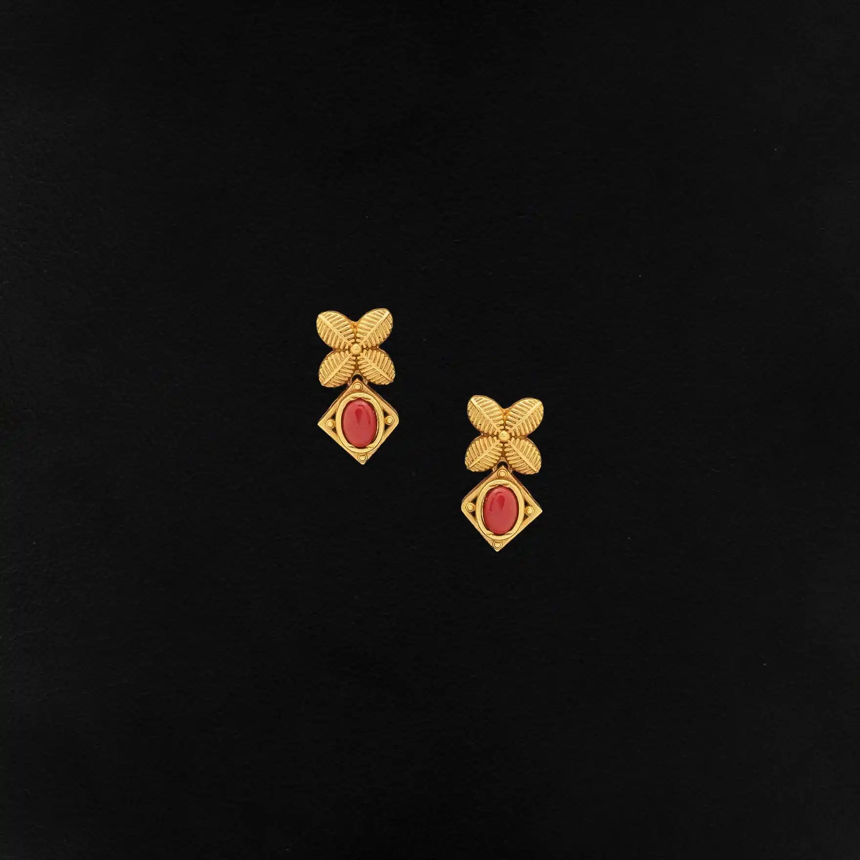 SRESHTA COLLECTION GERU NECKLACE WITH EARRING PSGRNSSR104M-036, PSGRHSTSR35-061