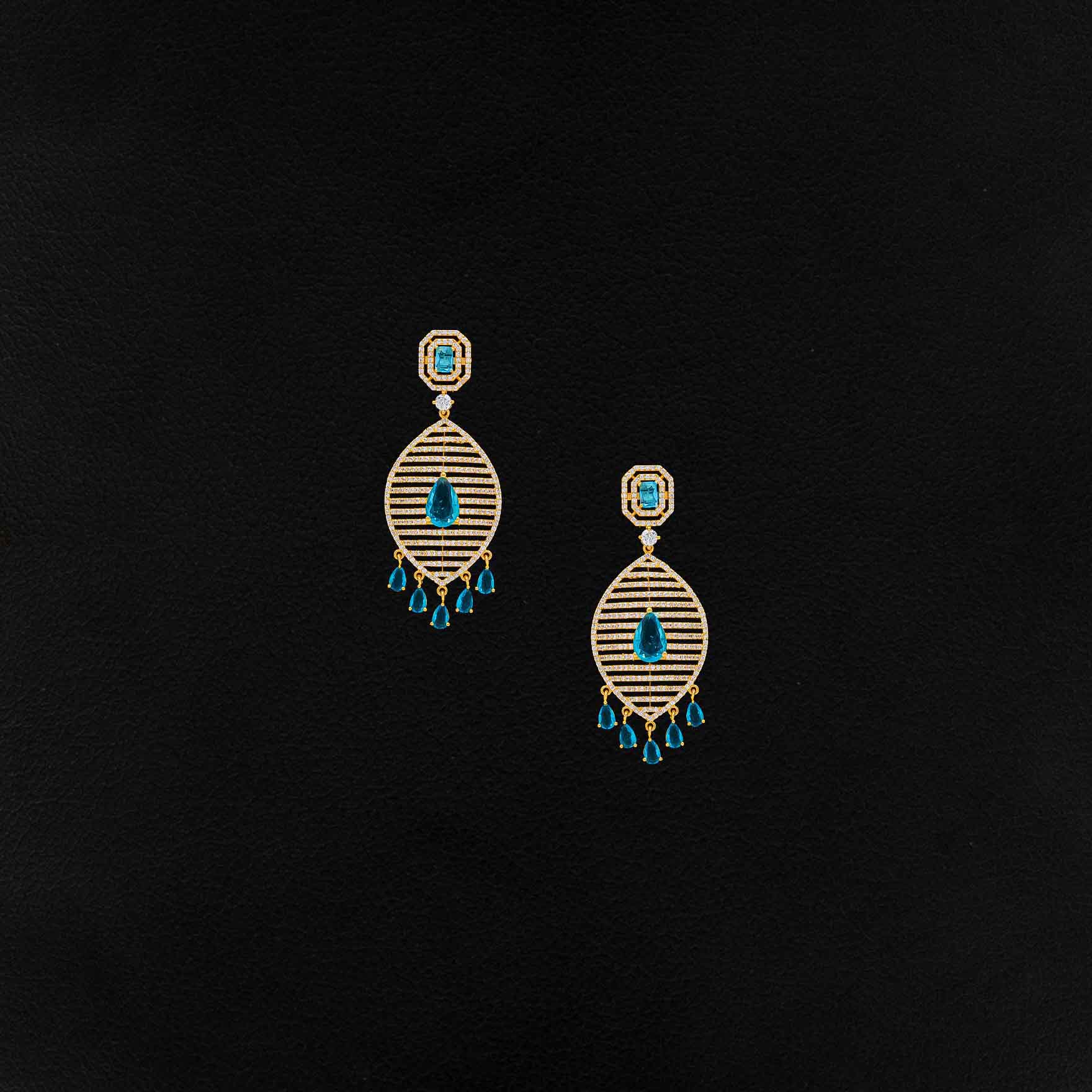 Premium Stone Hanging Stud PMSHST7WSBL-054