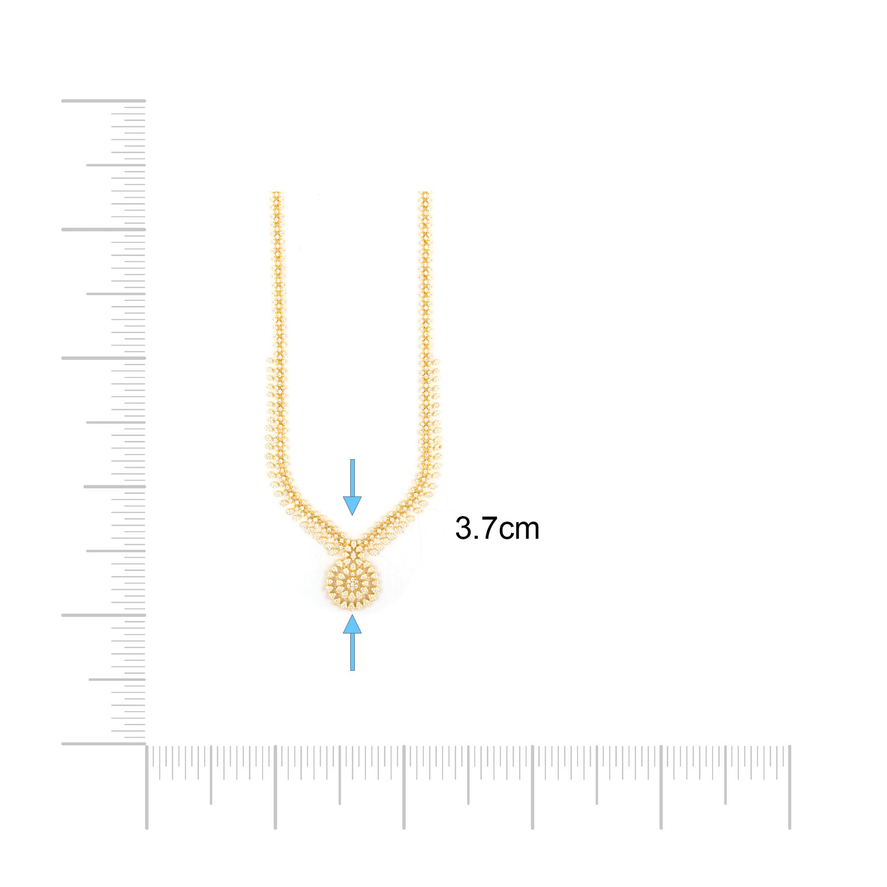 Premium Stone Necklace with Stud PMSNL2W-0051, PMSHST87W-082