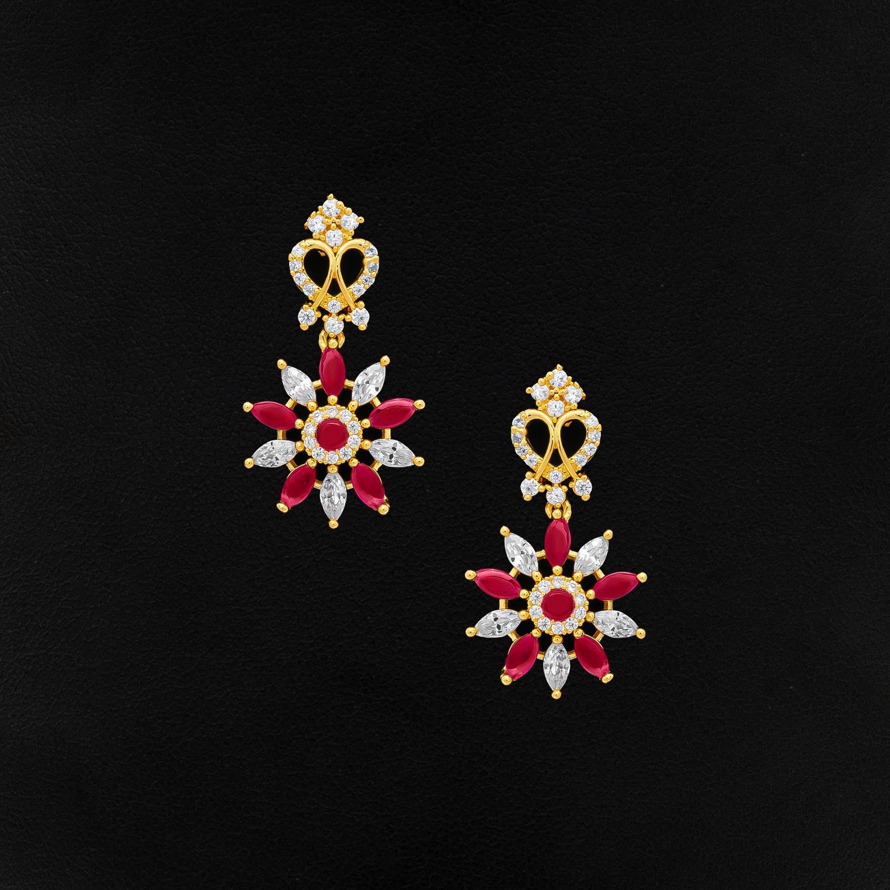 Stone Necklace with Stud PSNS48WR-035, PSHST63WR-061