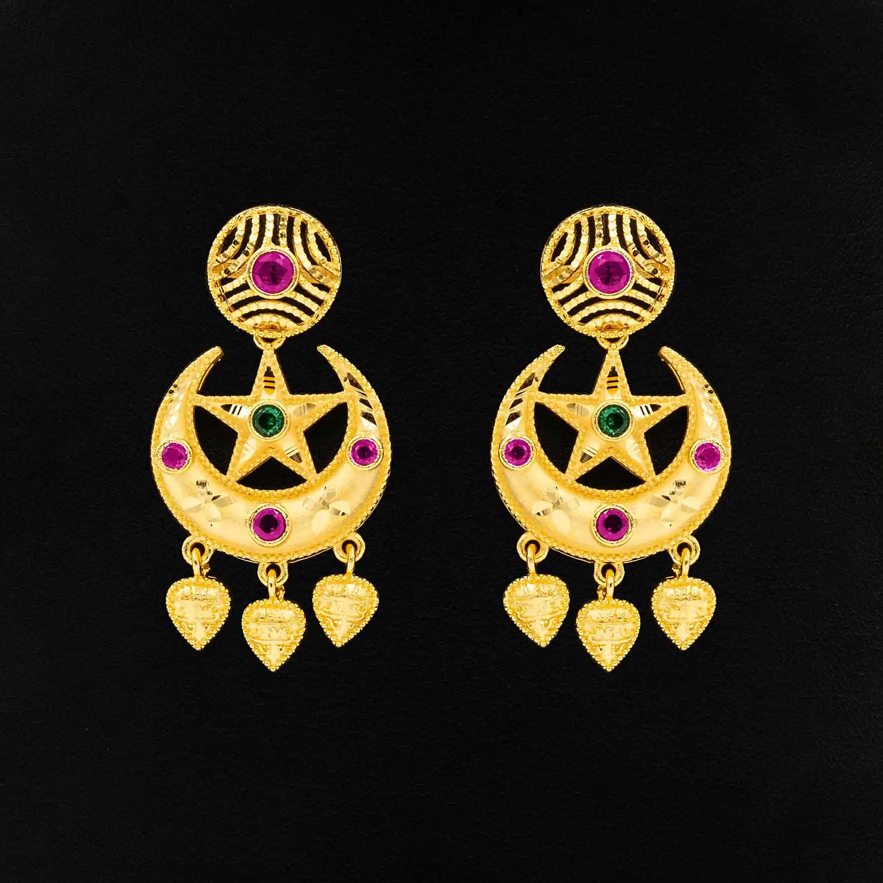NECKLACE SET WITH RING AND STUD PSNL7RG-016, PSHST76RG-081, PSR51RG-081