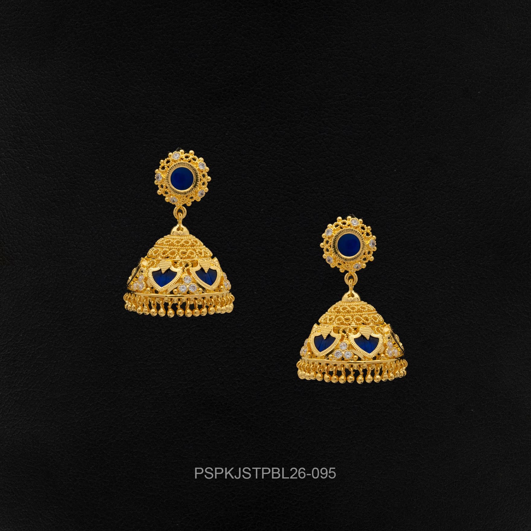 Palakka Green Stone Jimika Earring PSPKJSTPBL26-095