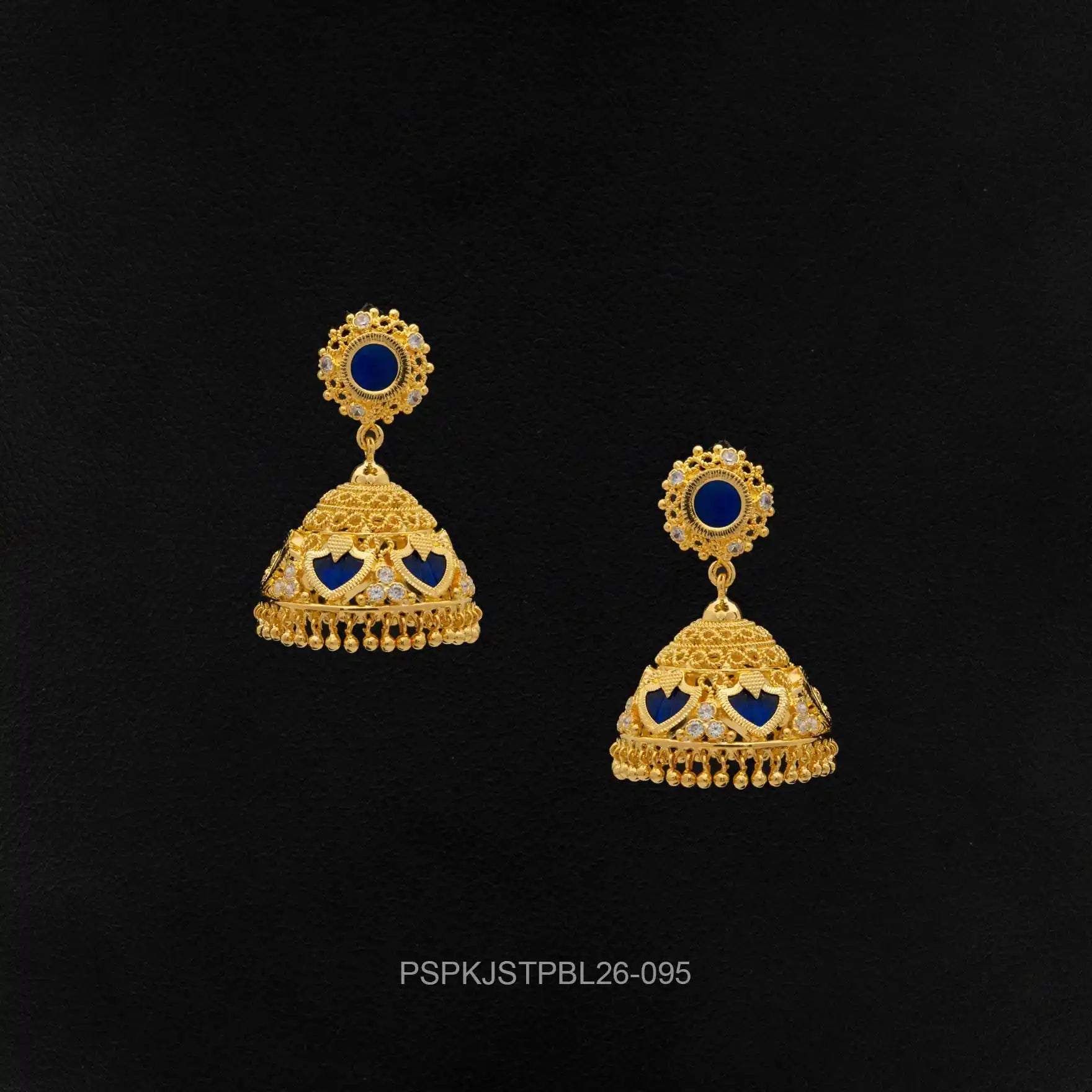 Palakka Green Stone Jimika Earring PSPKJSTPBL26-095