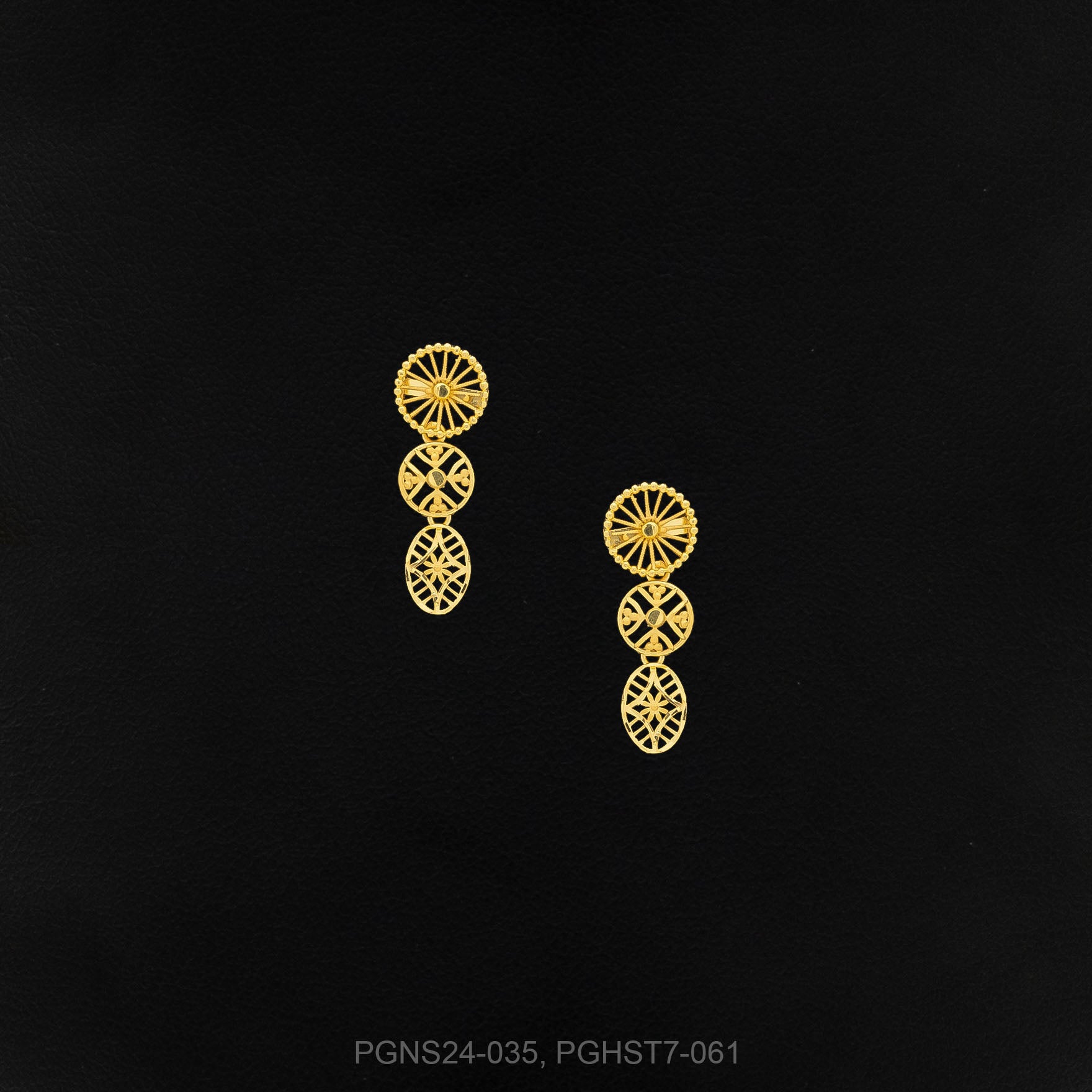 Premiun Stone Necklace with Stud PGNS24-035, PGHST7-061