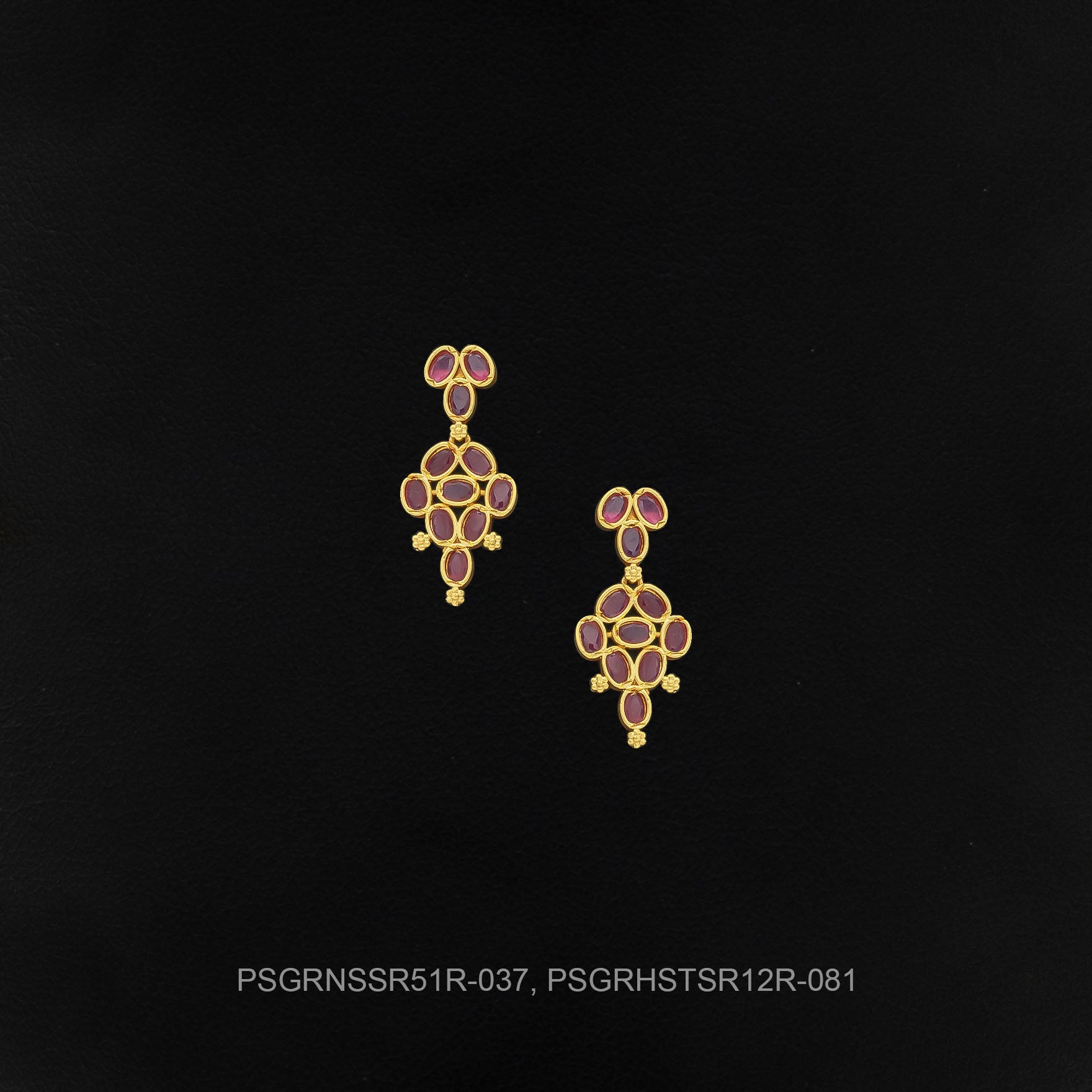 SRESHTA COLLECTION GERU NECKLACE WITH EARRING PSGRNSSR51R-037, PSGRHSTSR12R-081