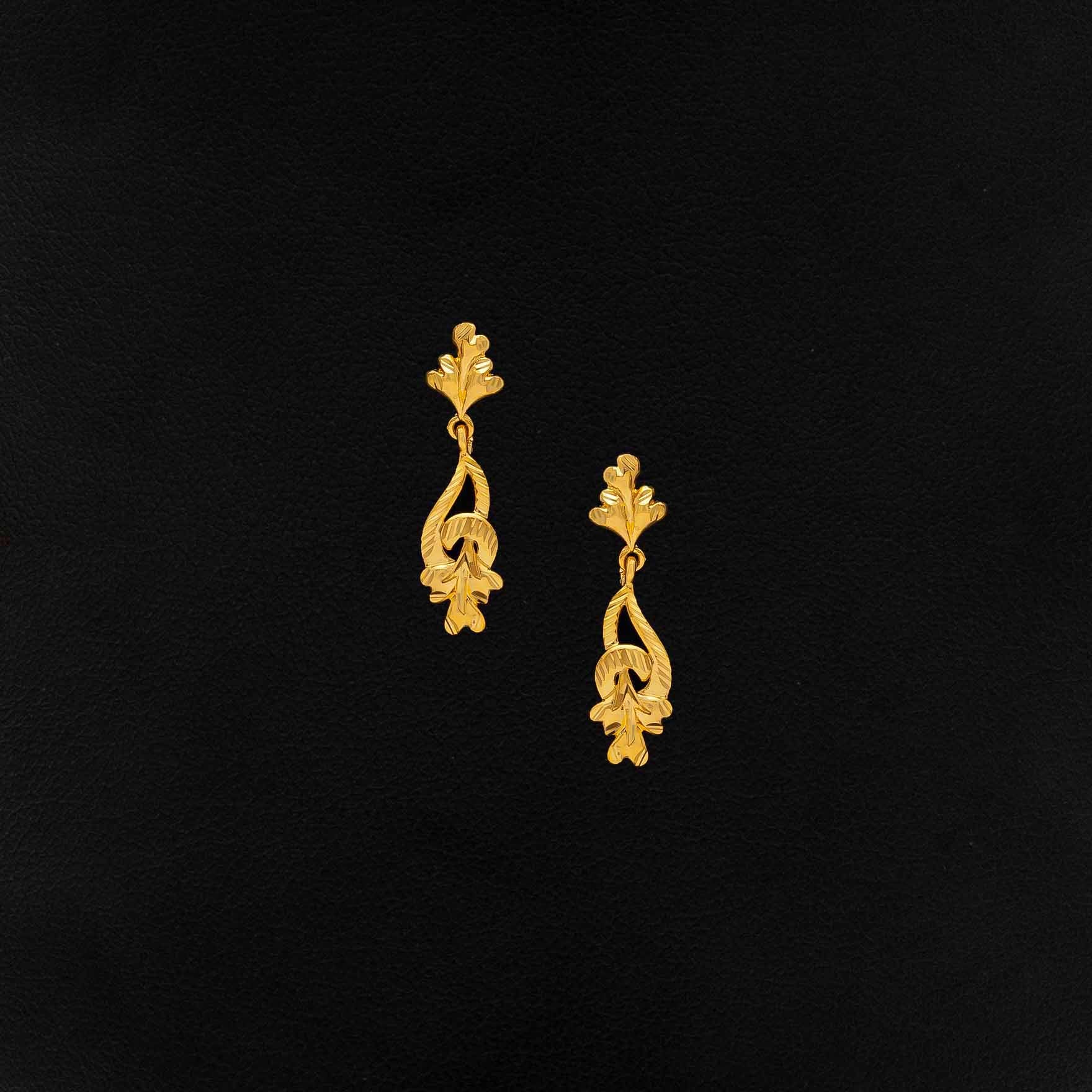 Golden Hanging Stud PGHST344-001