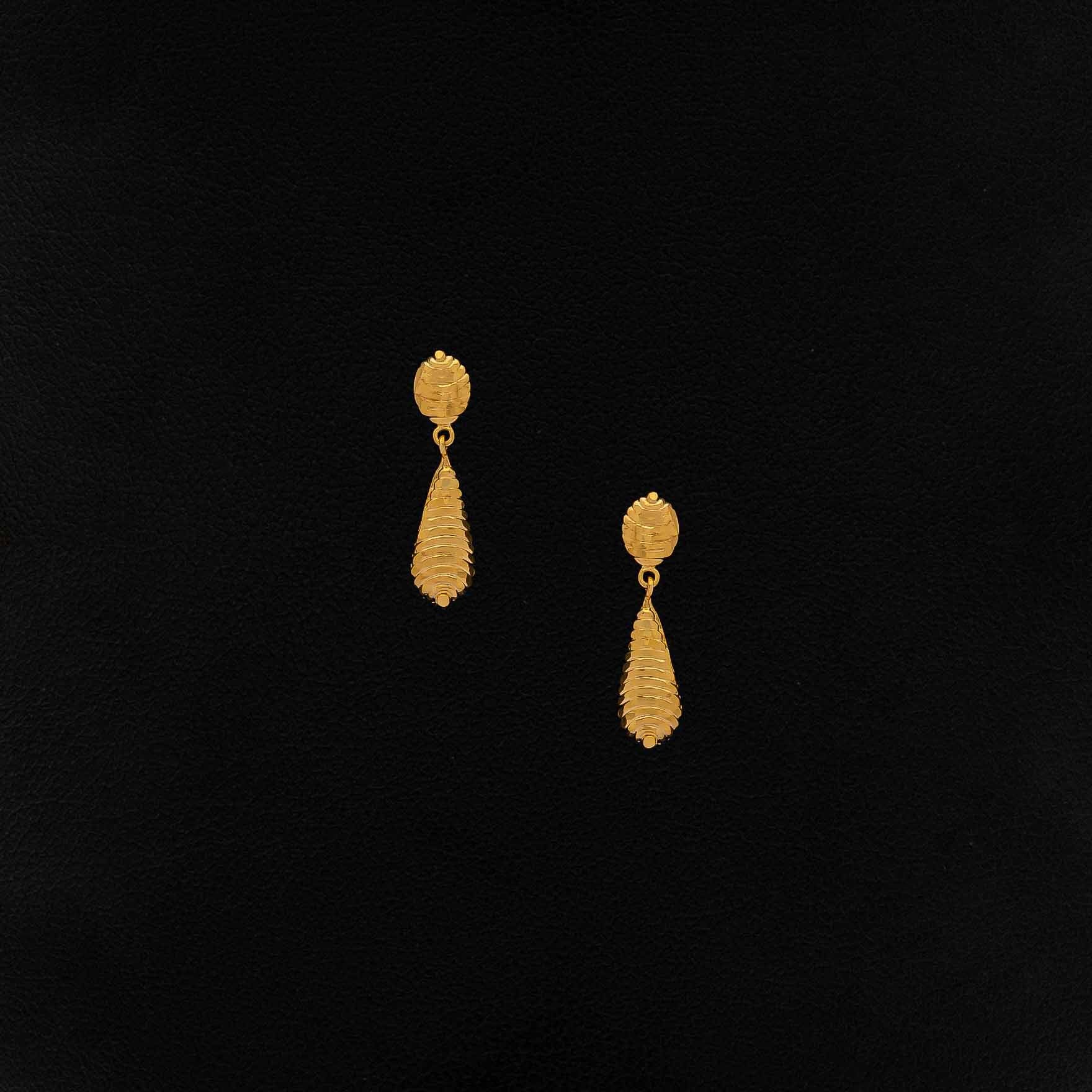 Golden Hanging Stud PGHST283-001